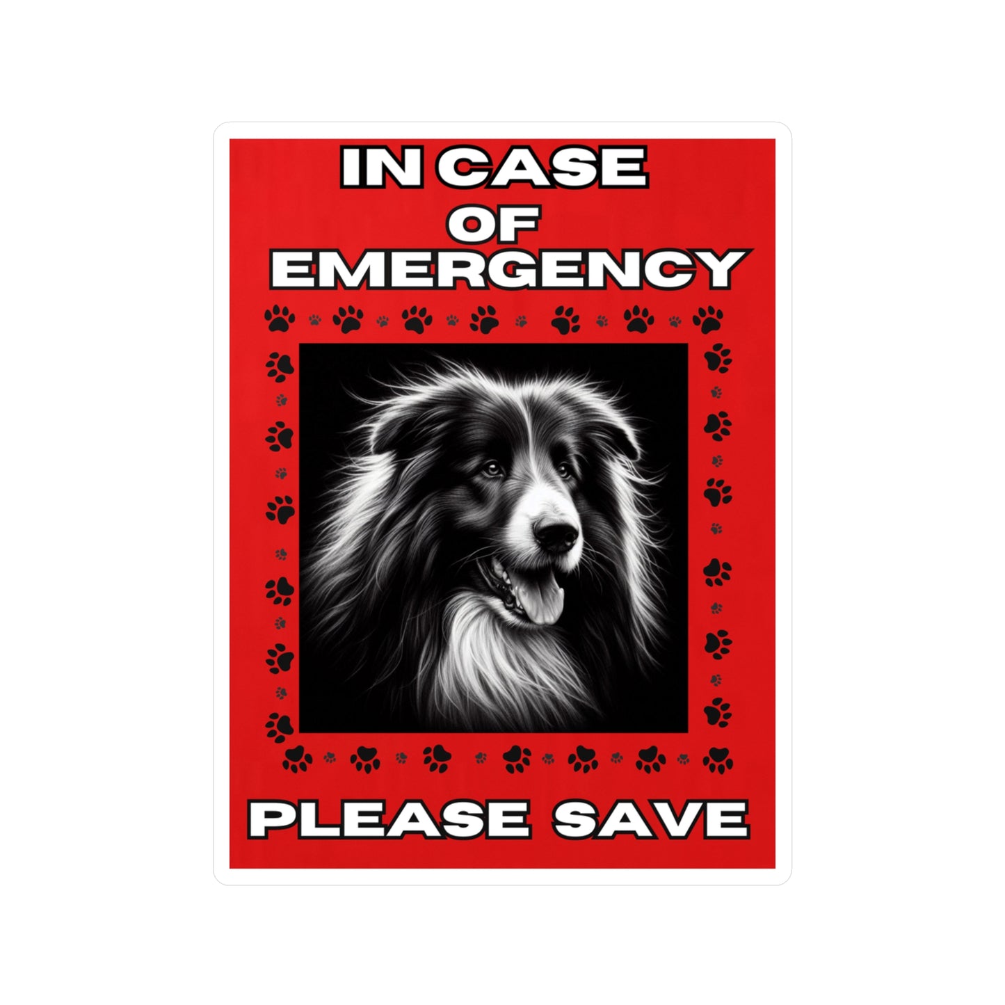 Pet Safety Rescue Vinyl Decal