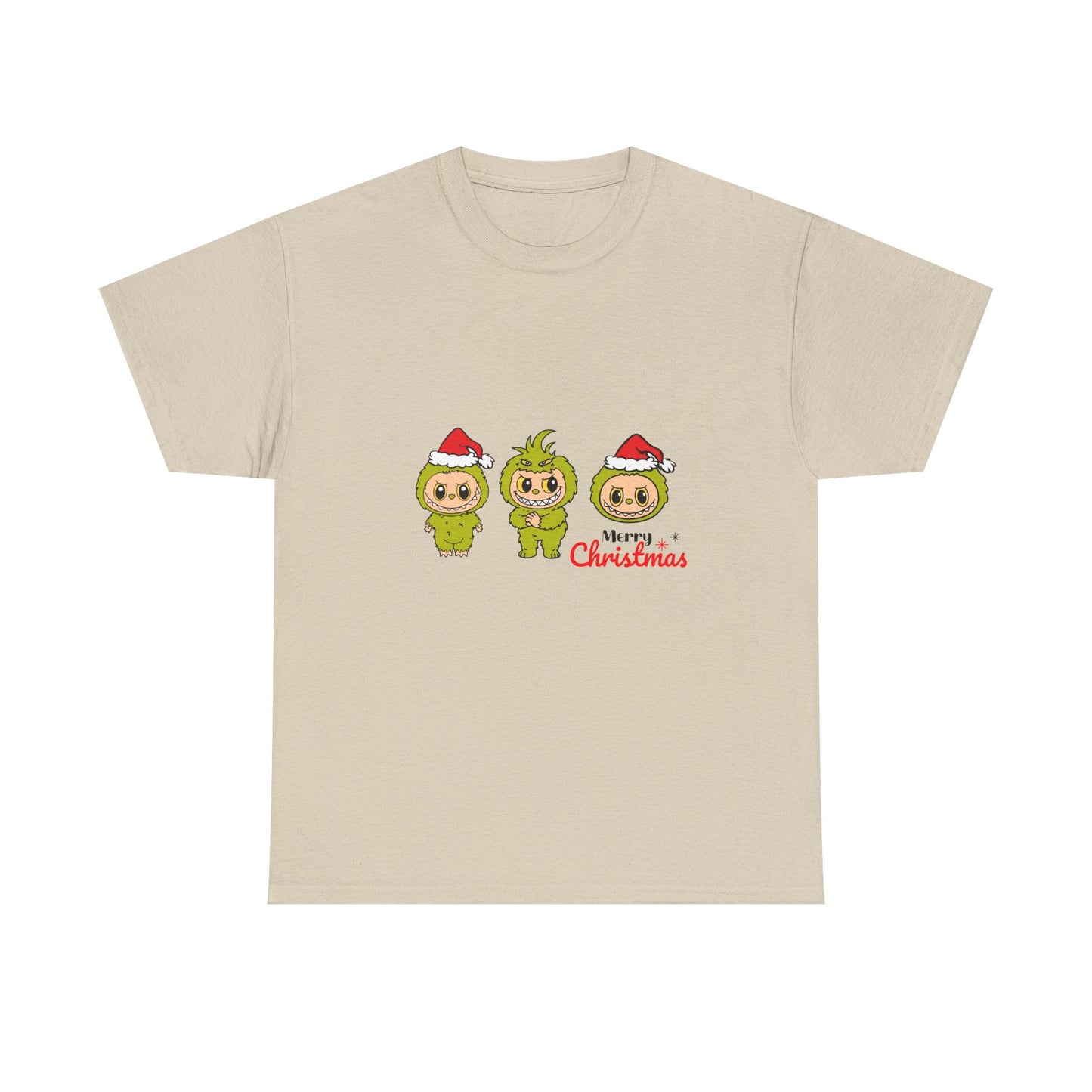 Merry Christmas Labubu Unisex Heavy Cotton Tee