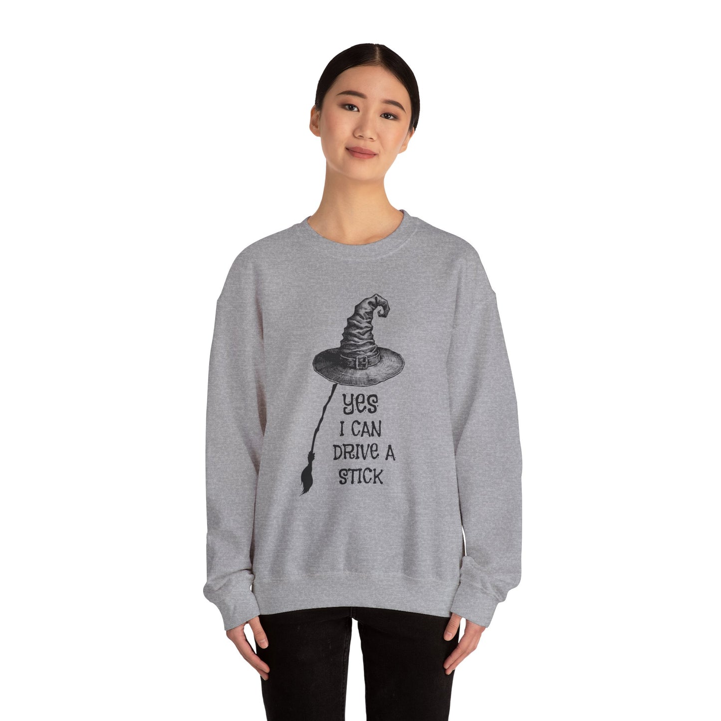 Yes I Can Drive A Stick Unisex Heavy Blend™ Crewneck Sweatshirt