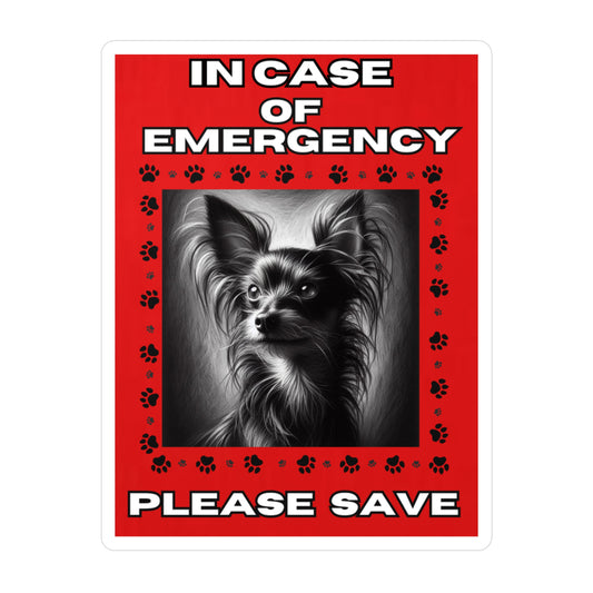 Pet Safety Rescue Vinyl Decal