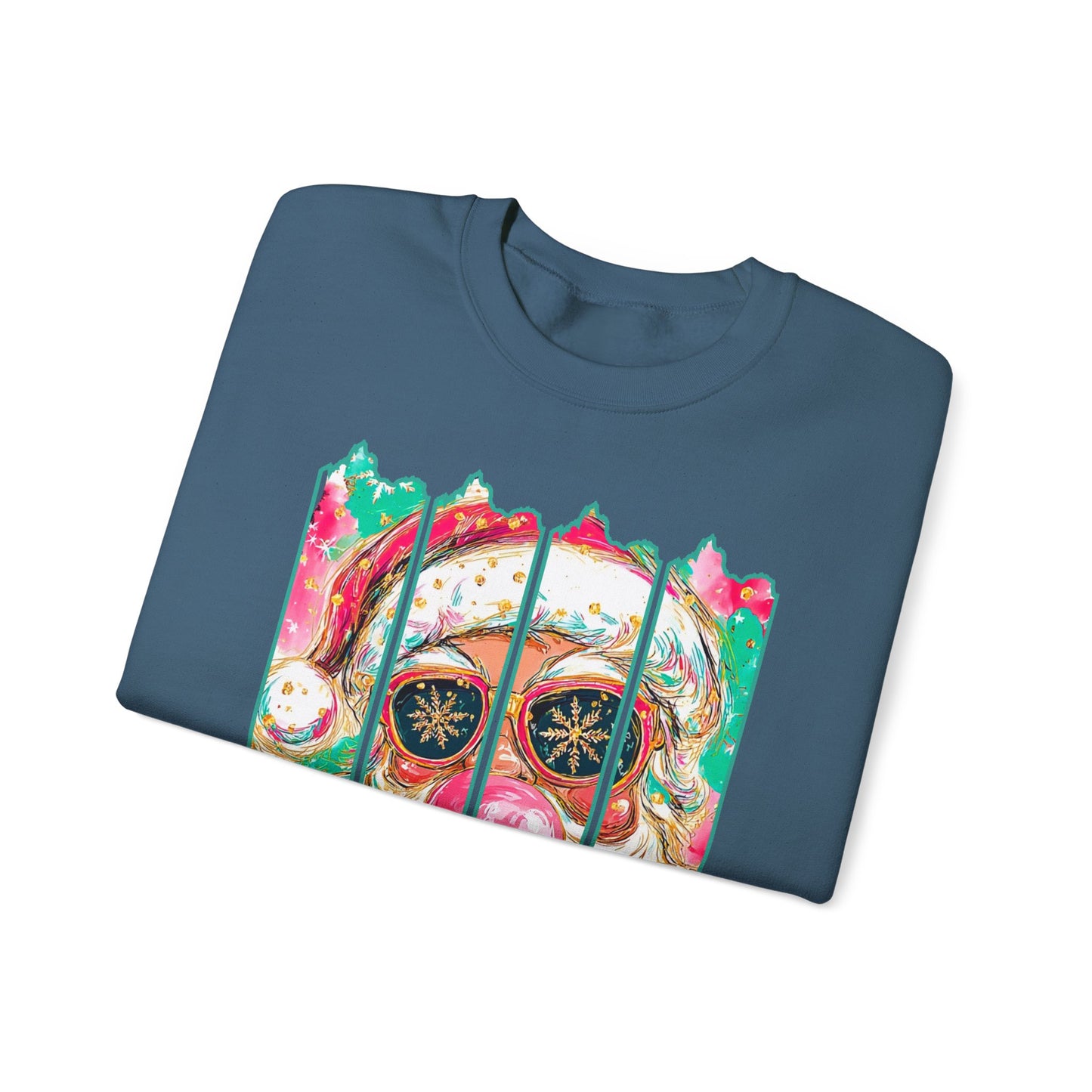 Santa Merry Christmas Unisex Heavy Blend™ Crewneck Sweatshirt