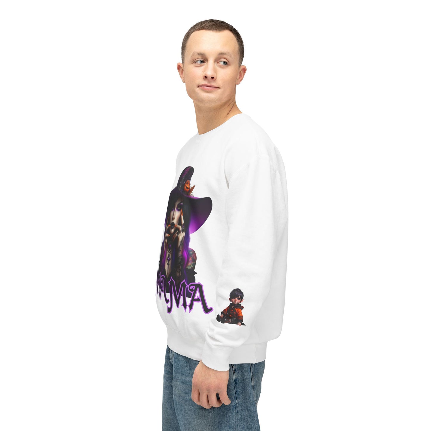 Mama Witch Unisex Lightweight Crewneck Sweatshirt