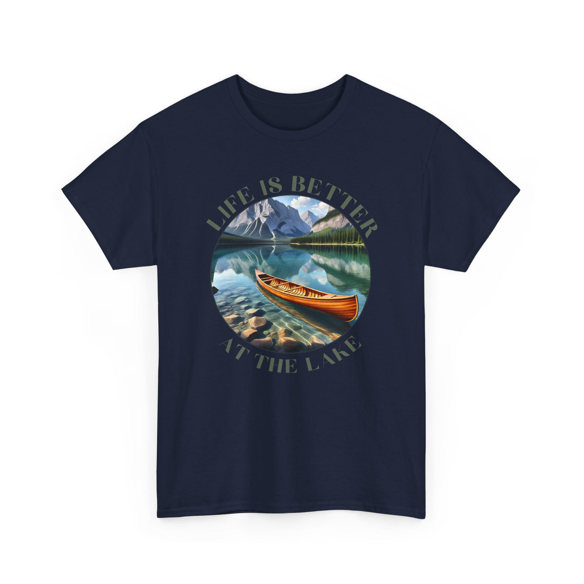 Life Is Better At The Lake Unisex Heavy Cotton Tee