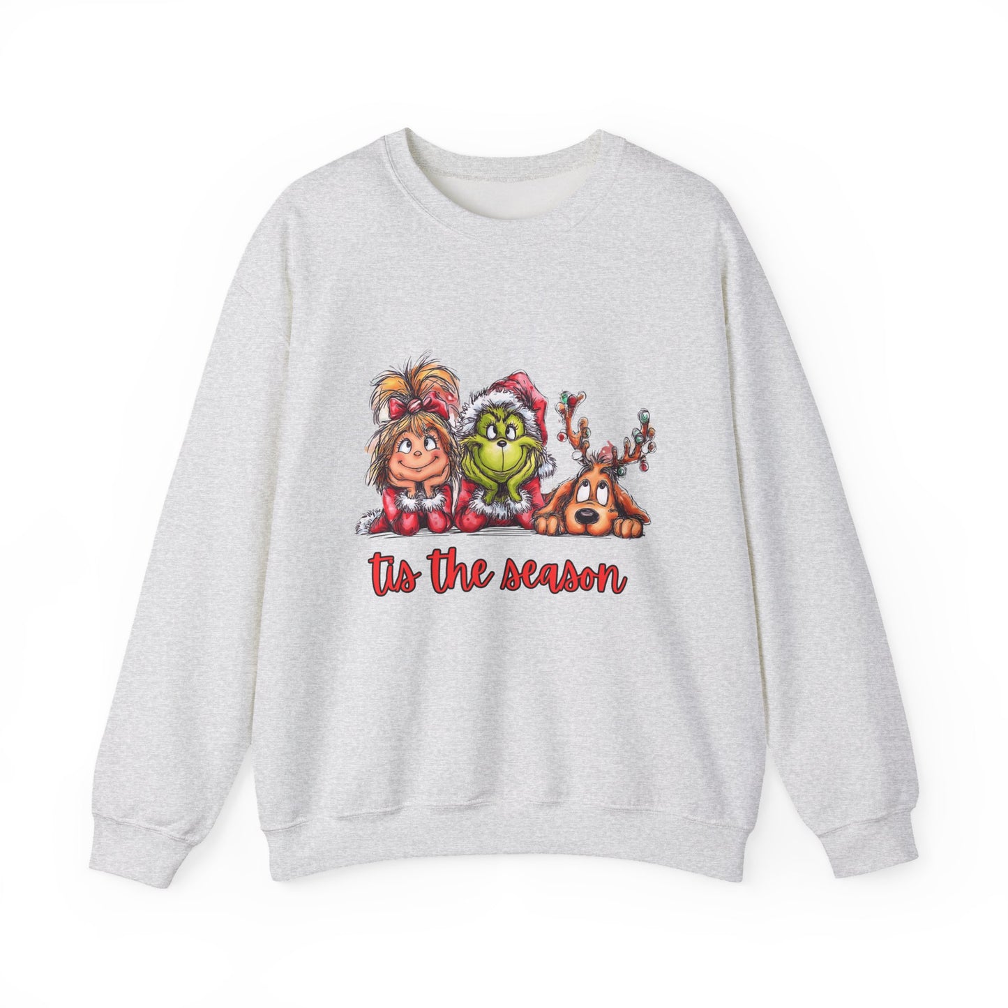 Tis The Season Grinch Unisex Heavy Blend™ Crewneck Sweatshirt