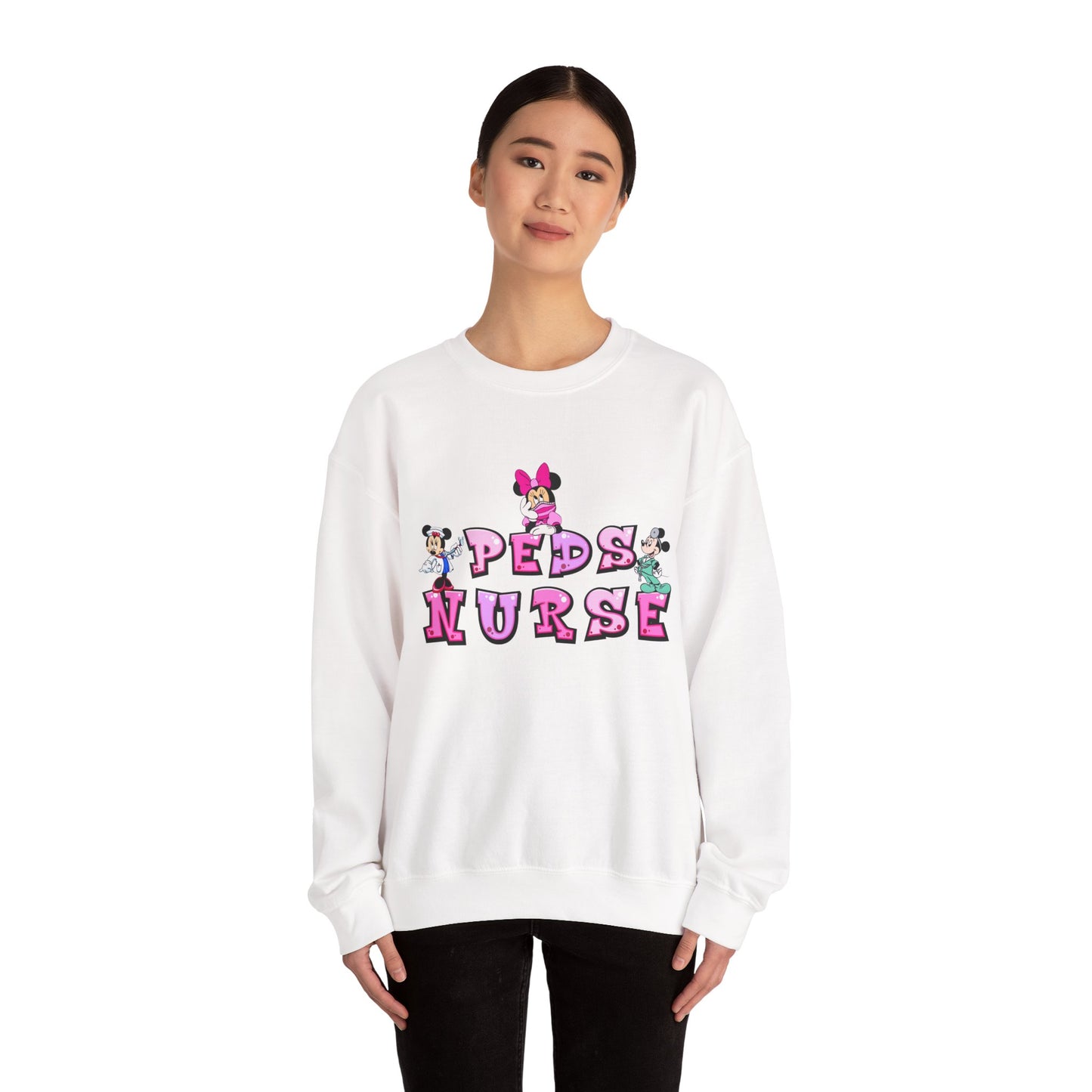 Peds Nurse Unisex Heavy Blend™ Crewneck Sweatshirt