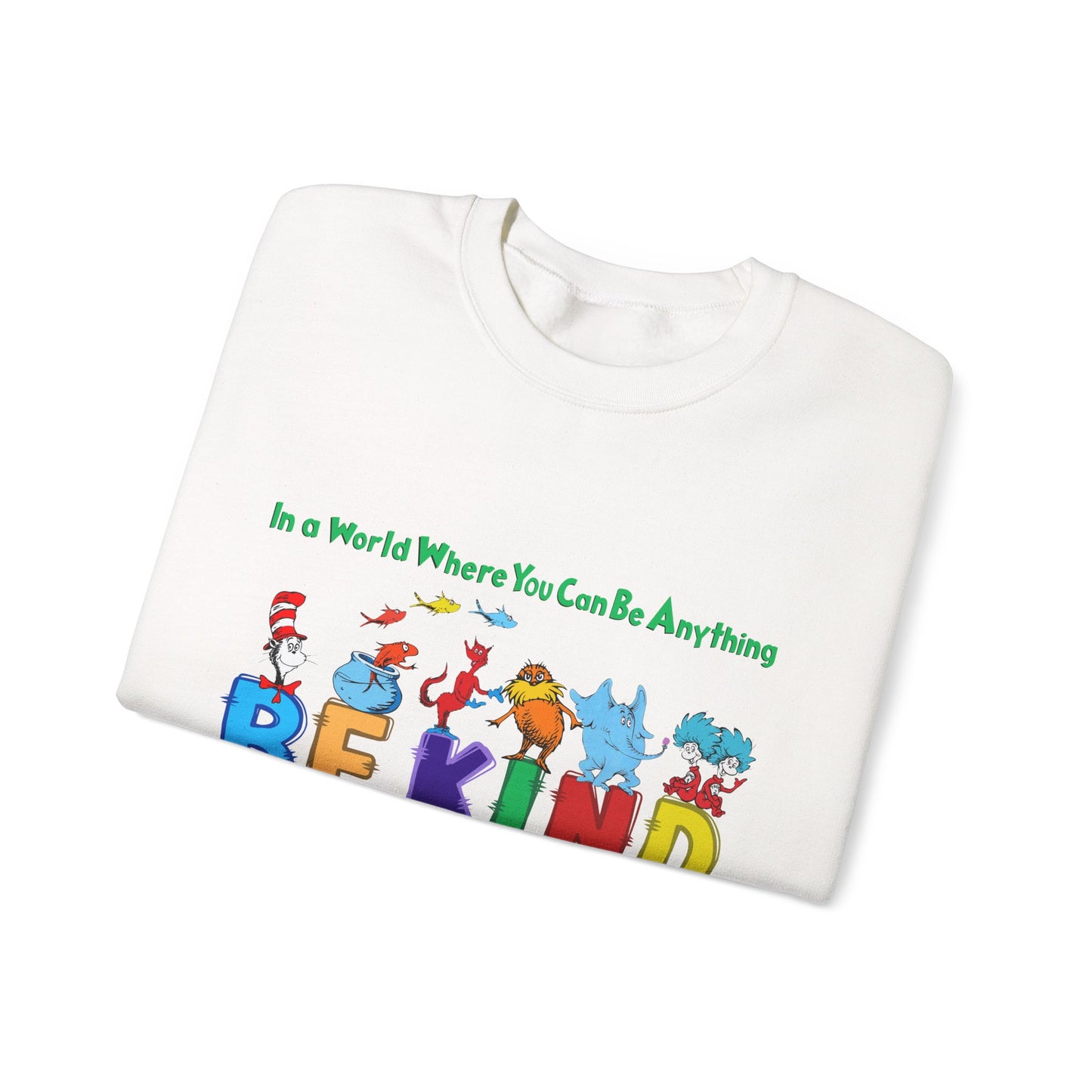 Be Kind Dr.Seuss Unisex Heavy Blend™ Crewneck Sweatshirt