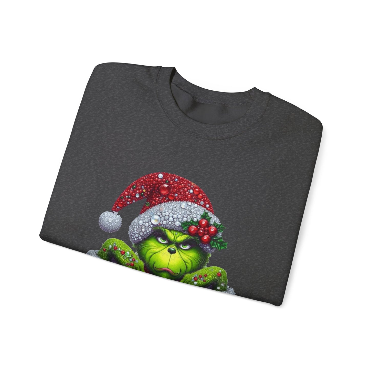 Glitter Grinch Unisex Heavy Blend™ Crewneck Sweatshirt