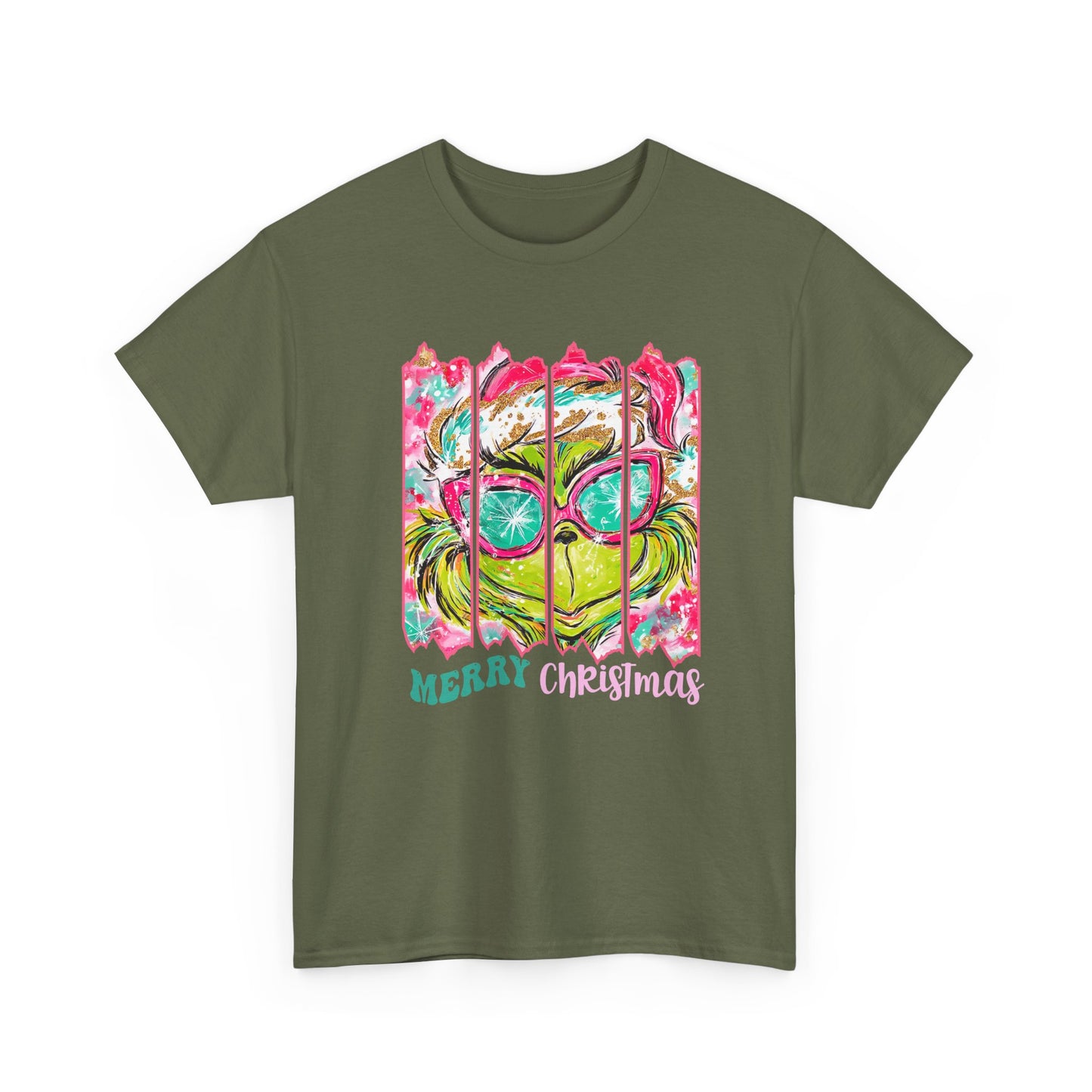 Merry Christmas Grinch Unisex Heavy Cotton Tee
