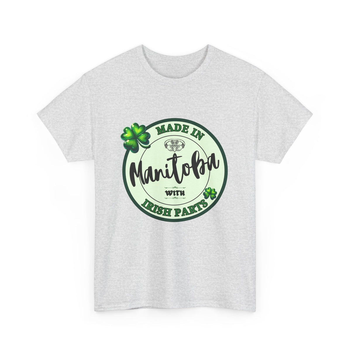 Made In Manitoba With Irish Parts Unisex Heavy Cotton Tee