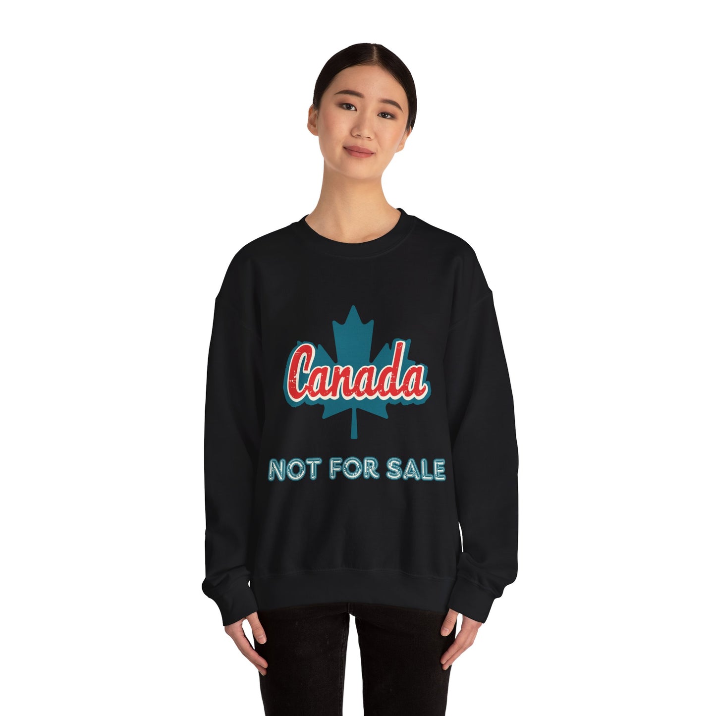 Maple Leaf Canada Not For Sale Crewneck Sweatshirt
