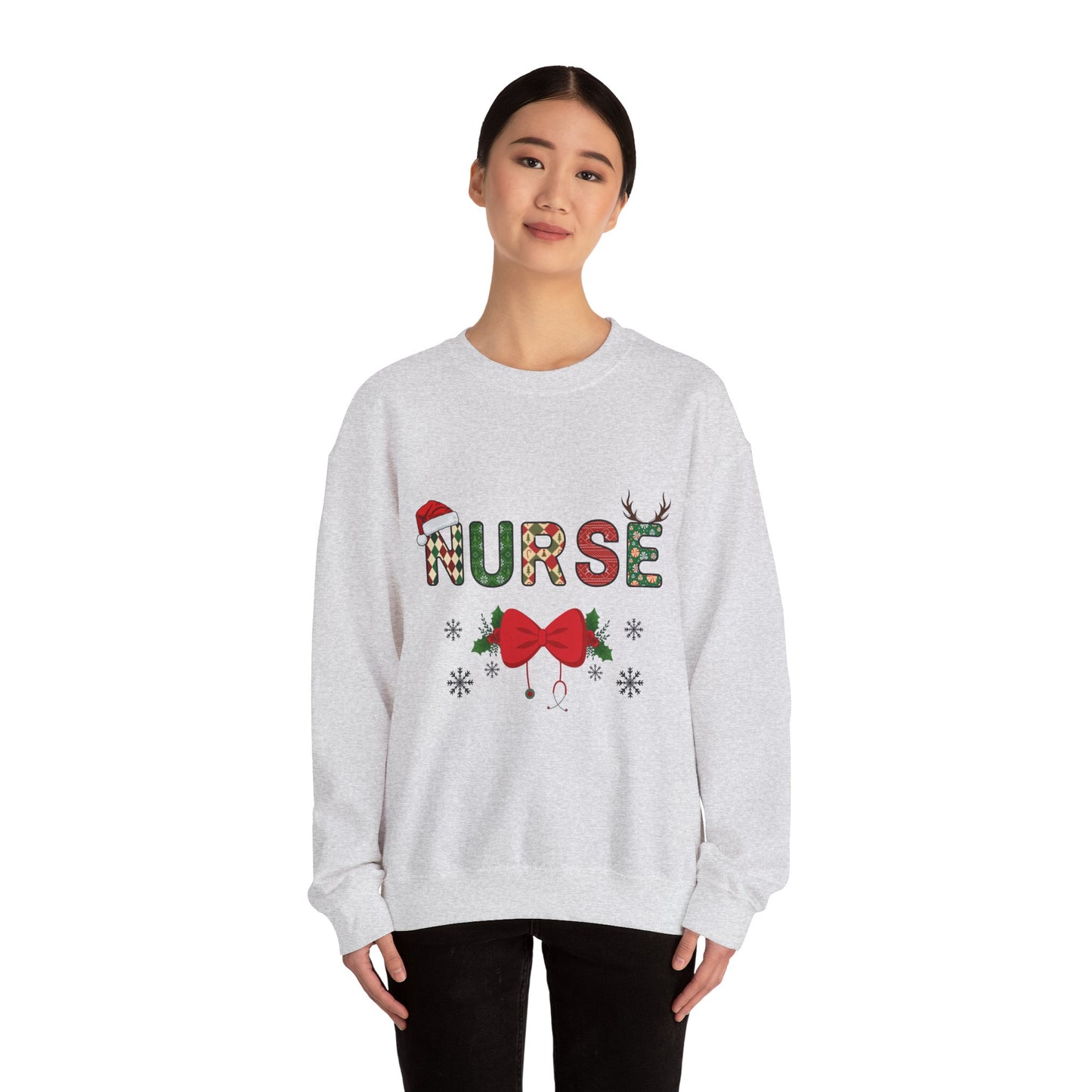 Nurse Christmas Unisex Heavy Blend™ Crewneck Sweatshirt