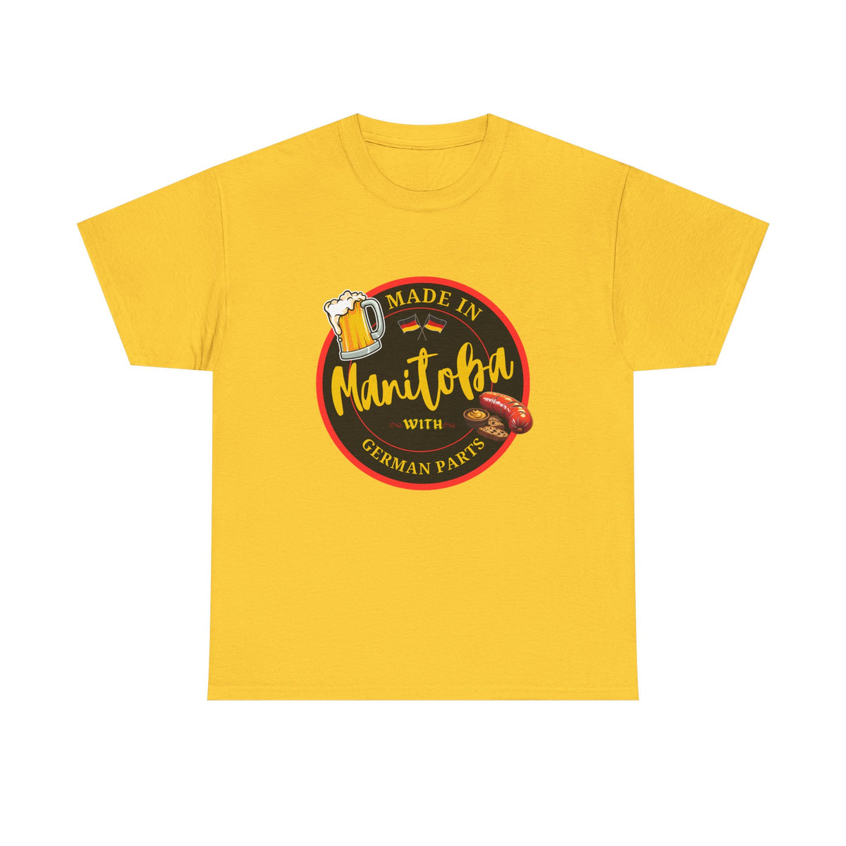 Made In Manitoba With German Parts Unisex Heavy Cotton Tee
