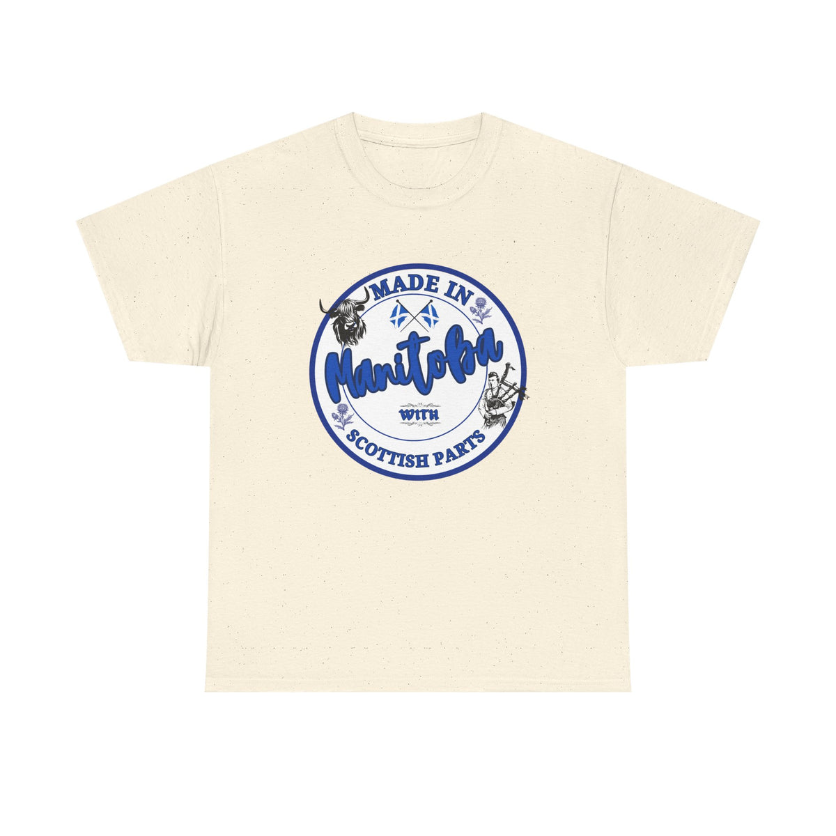 Made In Manitoba With Scottish Parts Unisex Heavy Cotton Tee