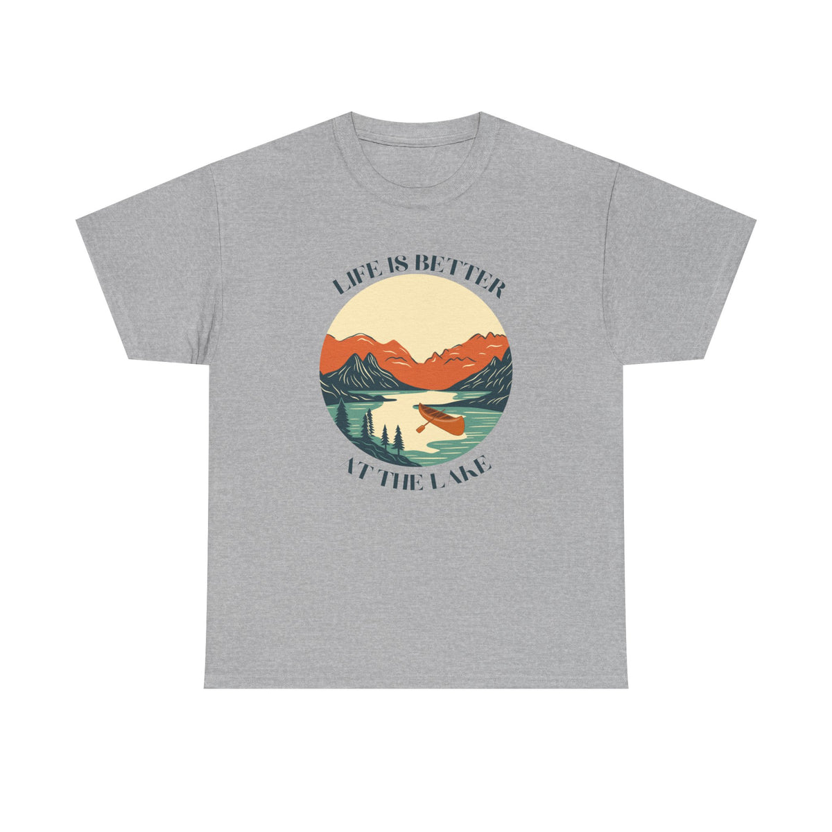 Life Is Better At The Lake Unisex Heavy Cotton Tee
