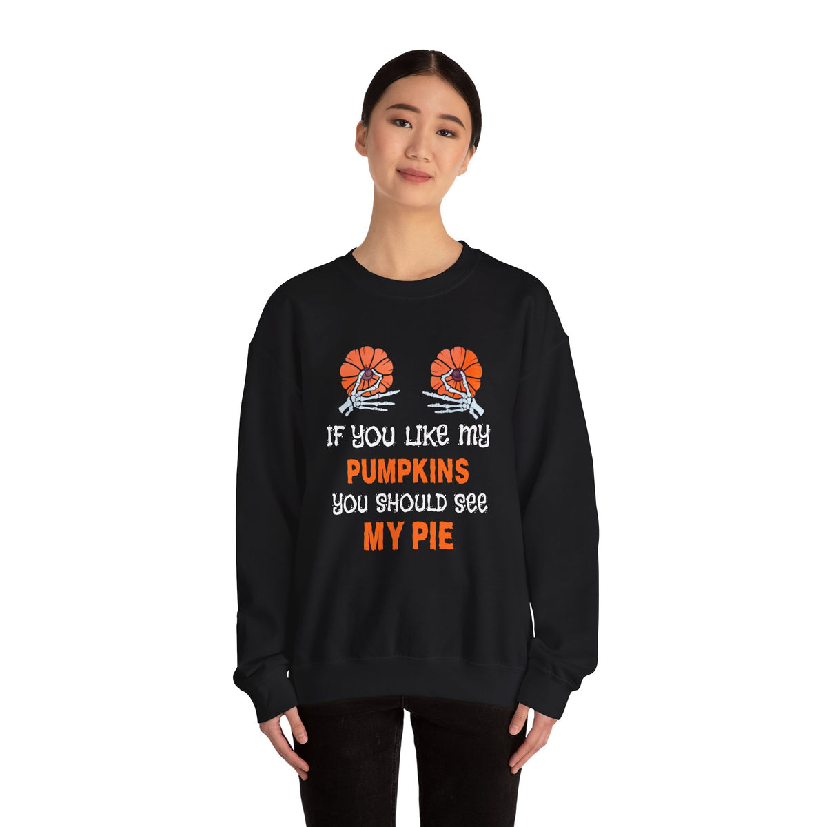 If You Like My Pumpkins Unisex Heavy Blend™ Crewneck Sweatshirt