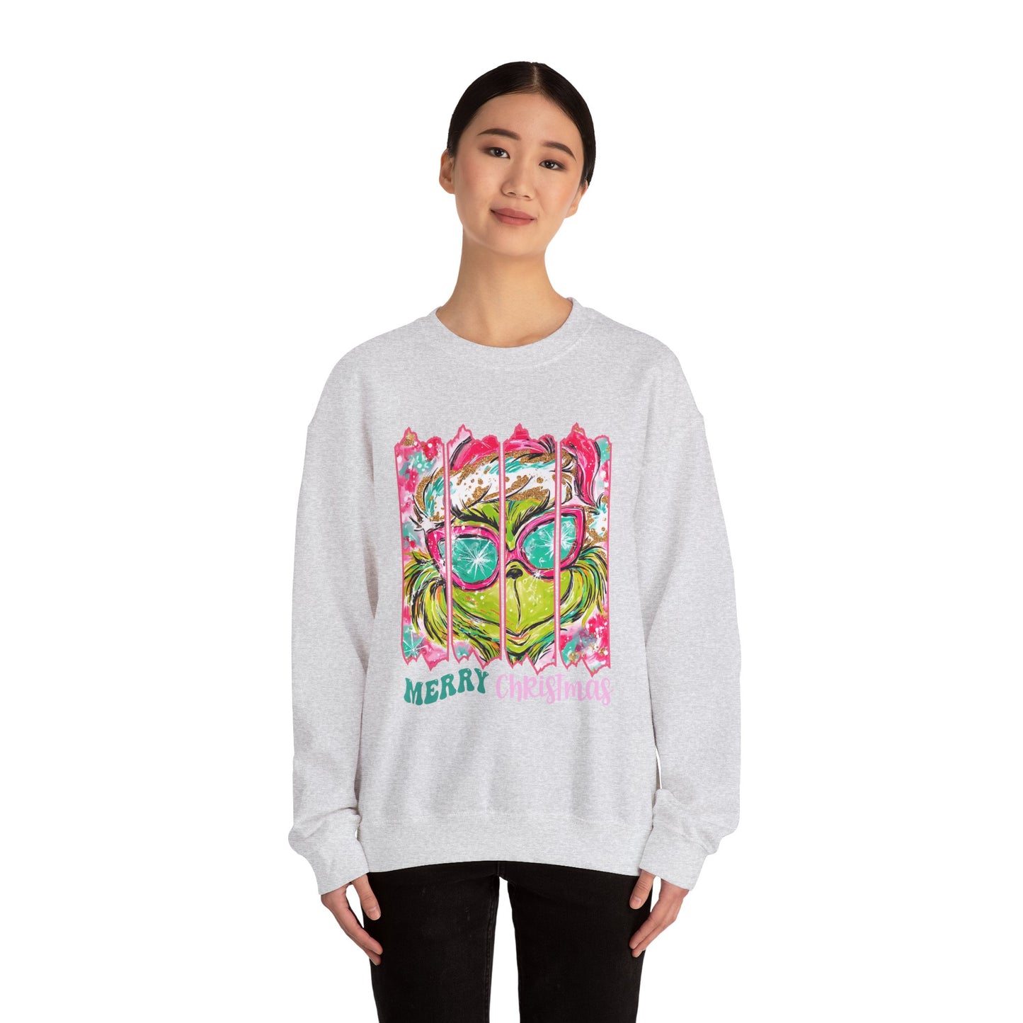 Merry Christmas Grinch Unisex Heavy Blend™ Crewneck Sweatshirt