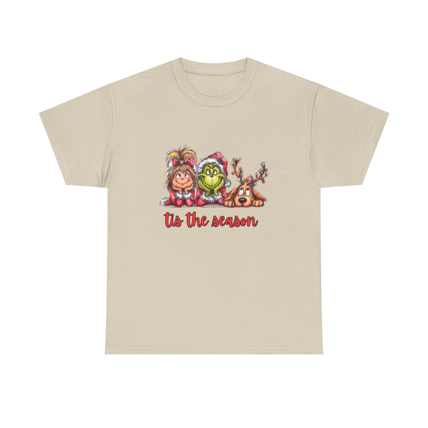 Tis The Season Grinch Unisex Heavy Cotton Tee