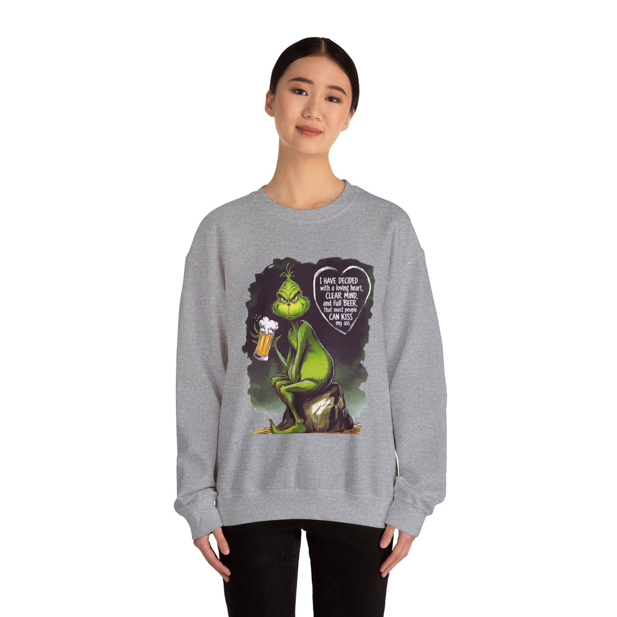 I Have Decided Grinch Unisex Heavy Blend™ Crewneck Sweatshirt