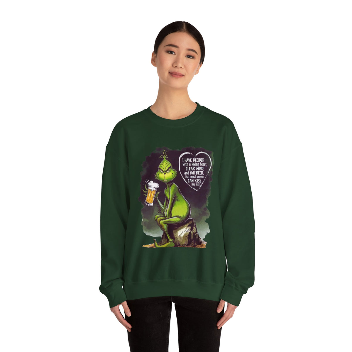 I Have Decided Grinch Unisex Heavy Blend™ Crewneck Sweatshirt