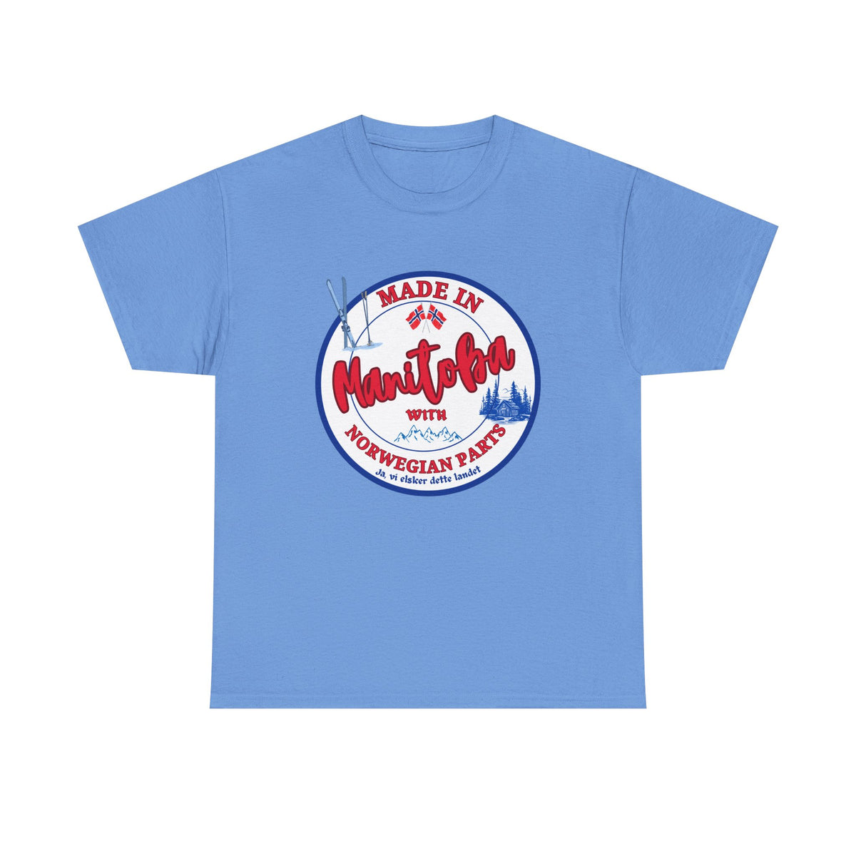 Made In Manitoba With Norwegian Parts Unisex Heavy Cotton Tee