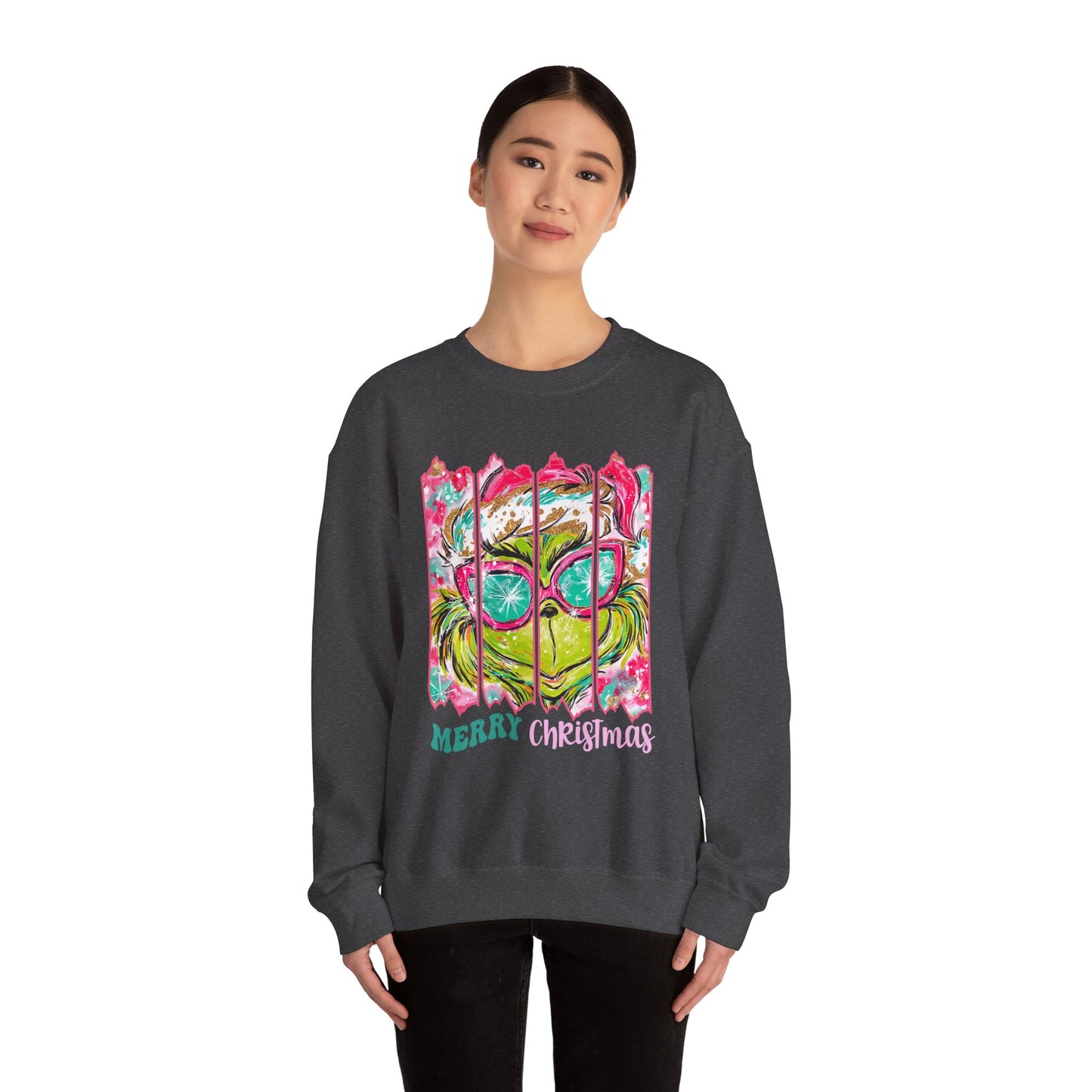 Merry Christmas Grinch Unisex Heavy Blend™ Crewneck Sweatshirt