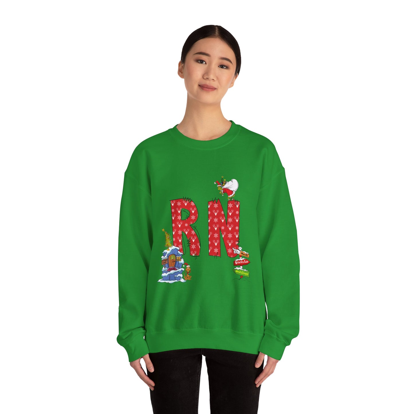 RN Grinch Unisex Heavy Blend™ Crewneck Sweatshirt