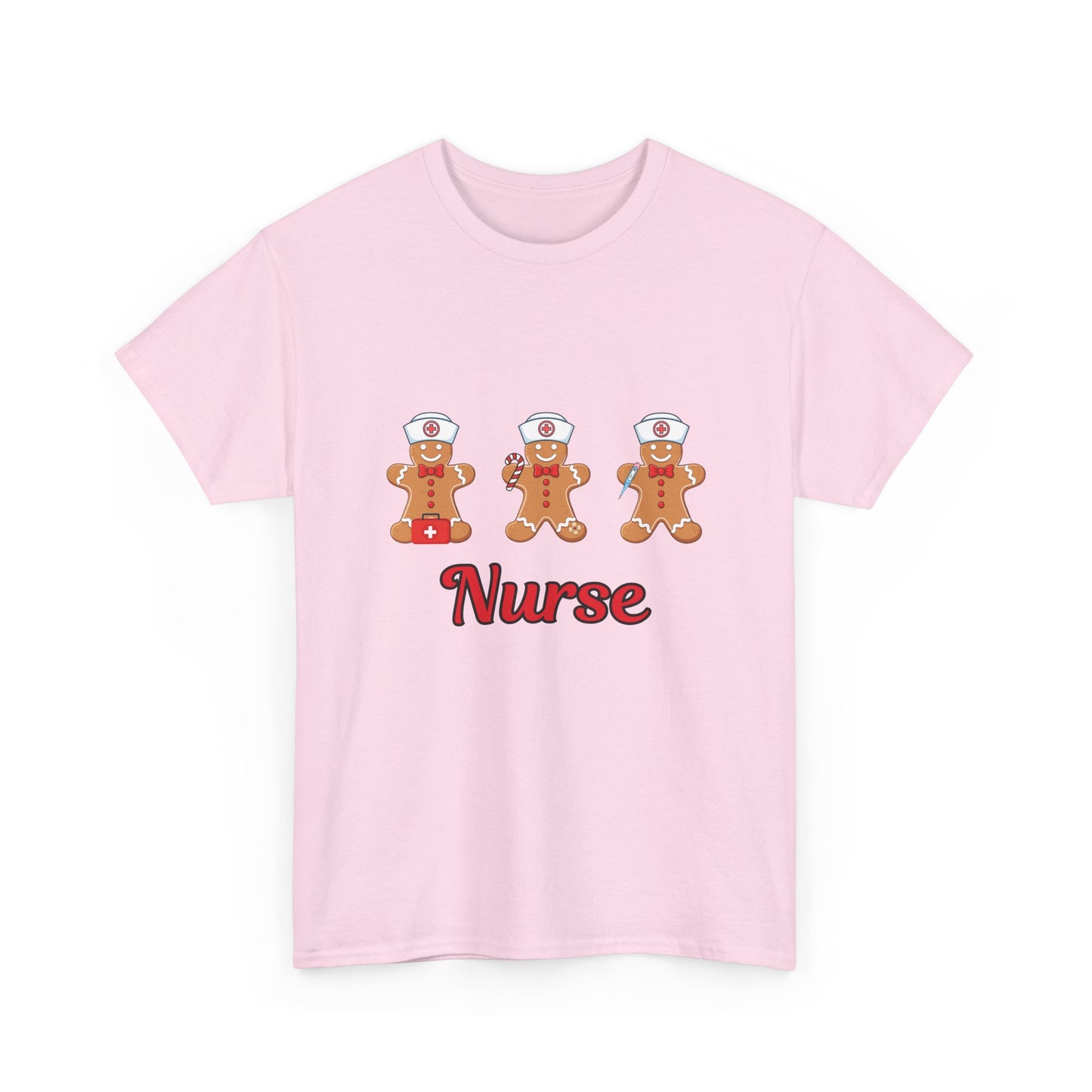 Nurse Gingerbread Unisex Heavy Cotton Tee