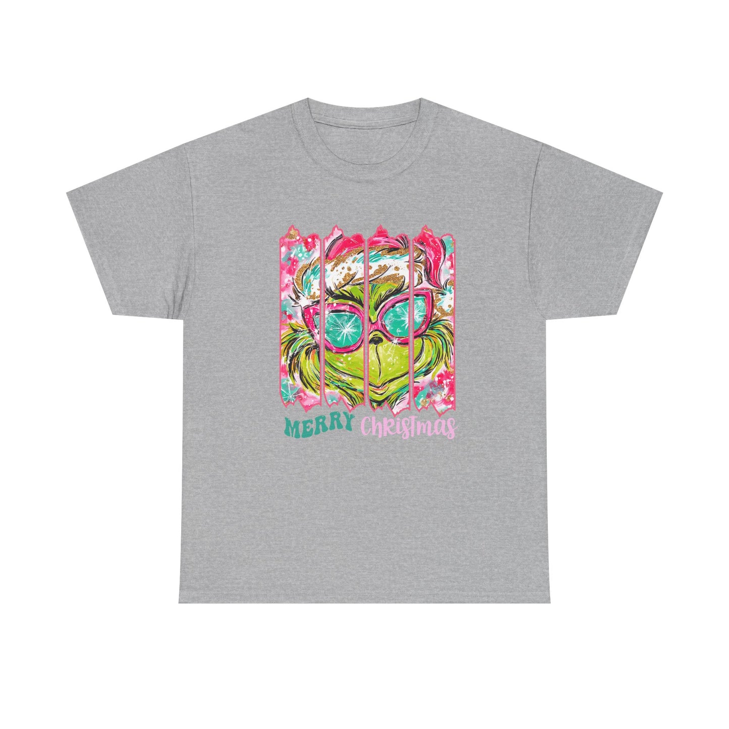 Merry Christmas Grinch Unisex Heavy Cotton Tee