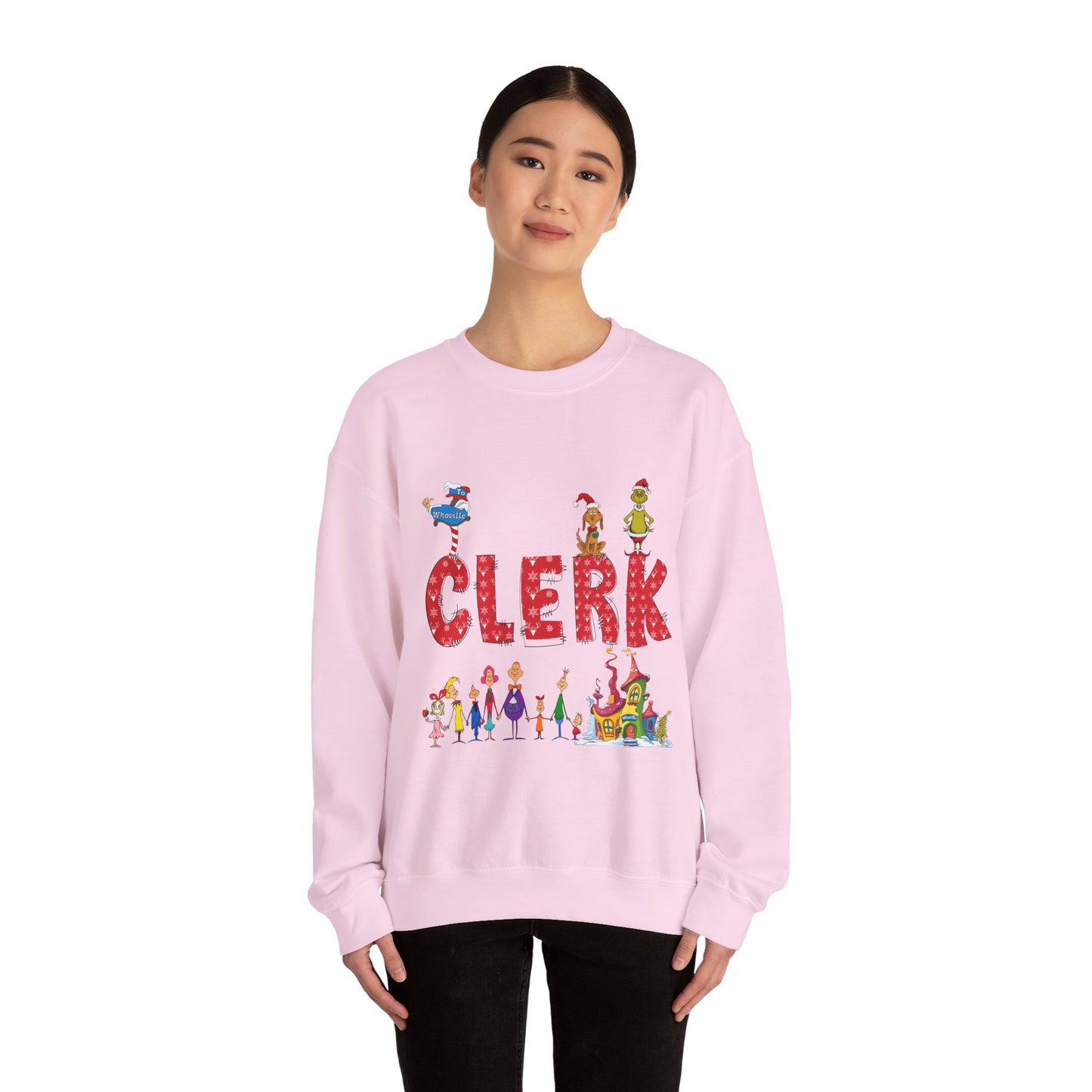 Clerk Grinch Unisex Heavy Blend™ Crewneck Sweatshirt