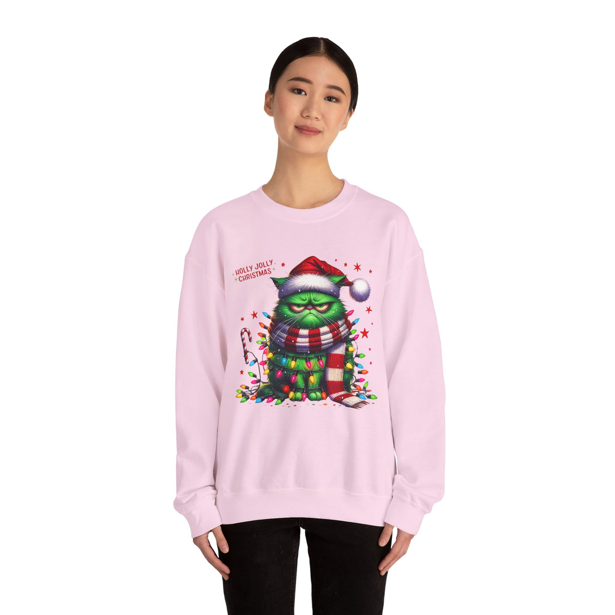 Holly Jolly Christmas Unisex Heavy Blend™ Crewneck Sweatshirt