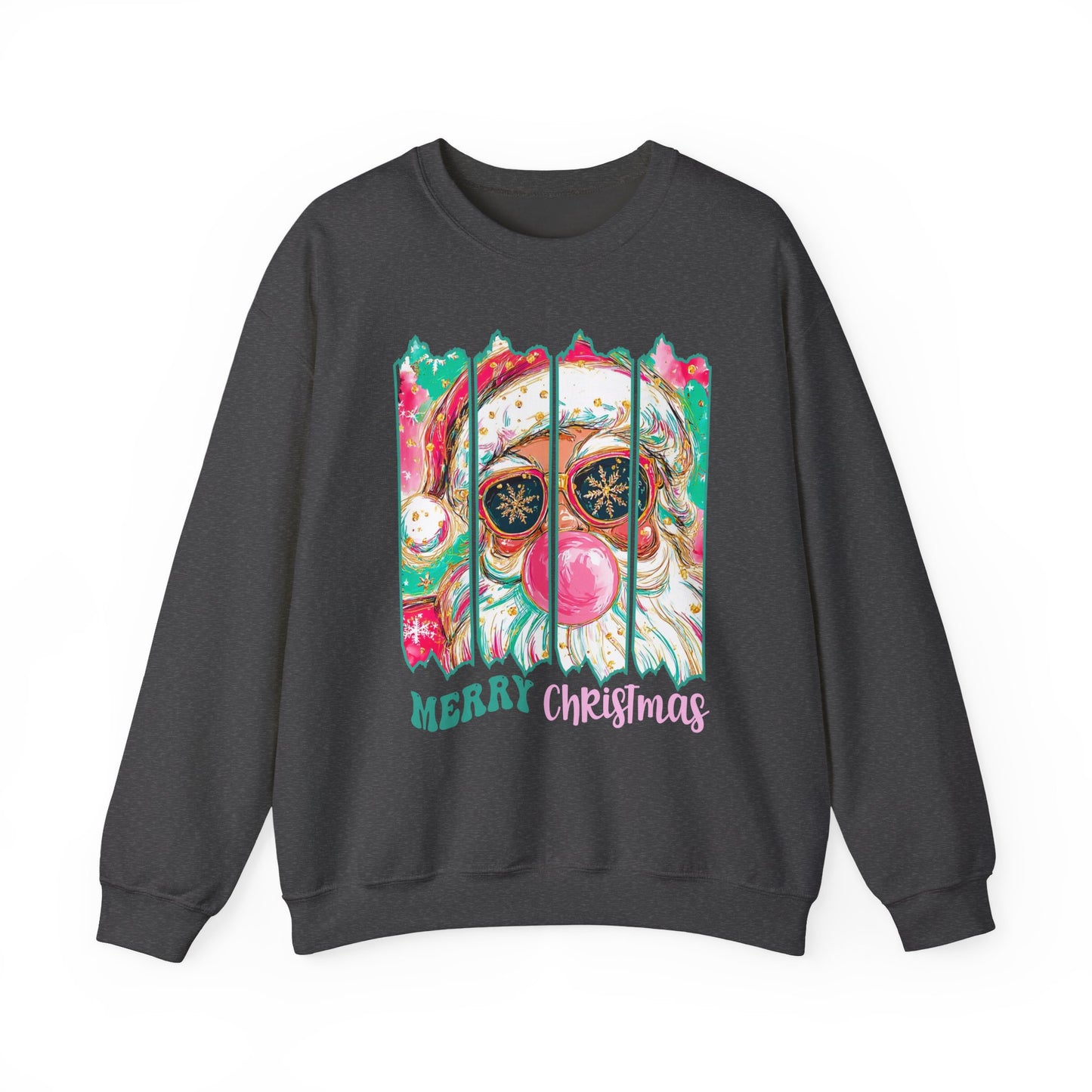 Santa Merry Christmas Unisex Heavy Blend™ Crewneck Sweatshirt