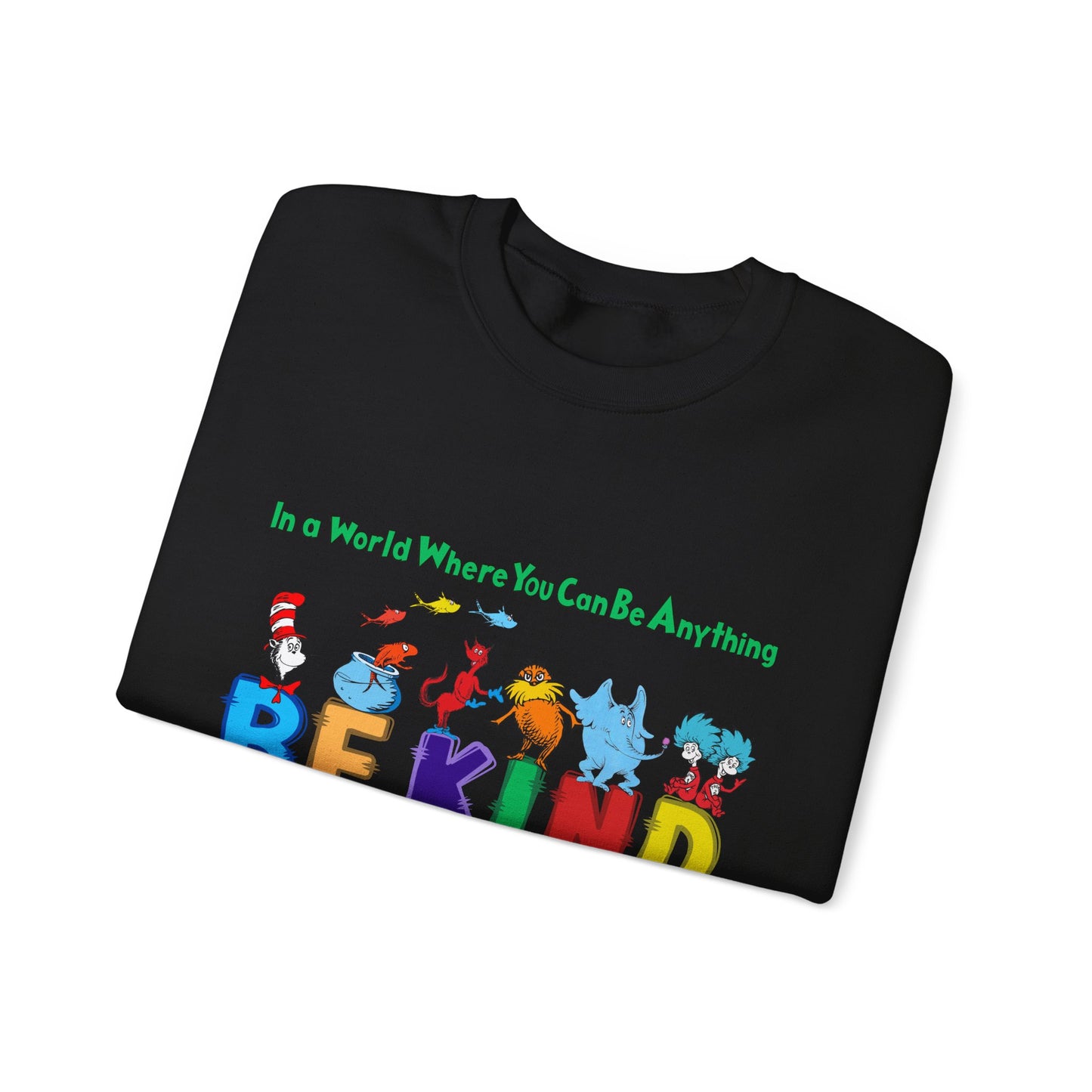 Be Kind Dr.Seuss Unisex Heavy Blend™ Crewneck Sweatshirt