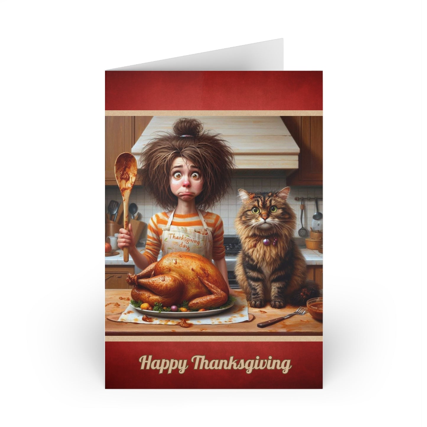 Happy Thanksgiving Blank Greeting Card