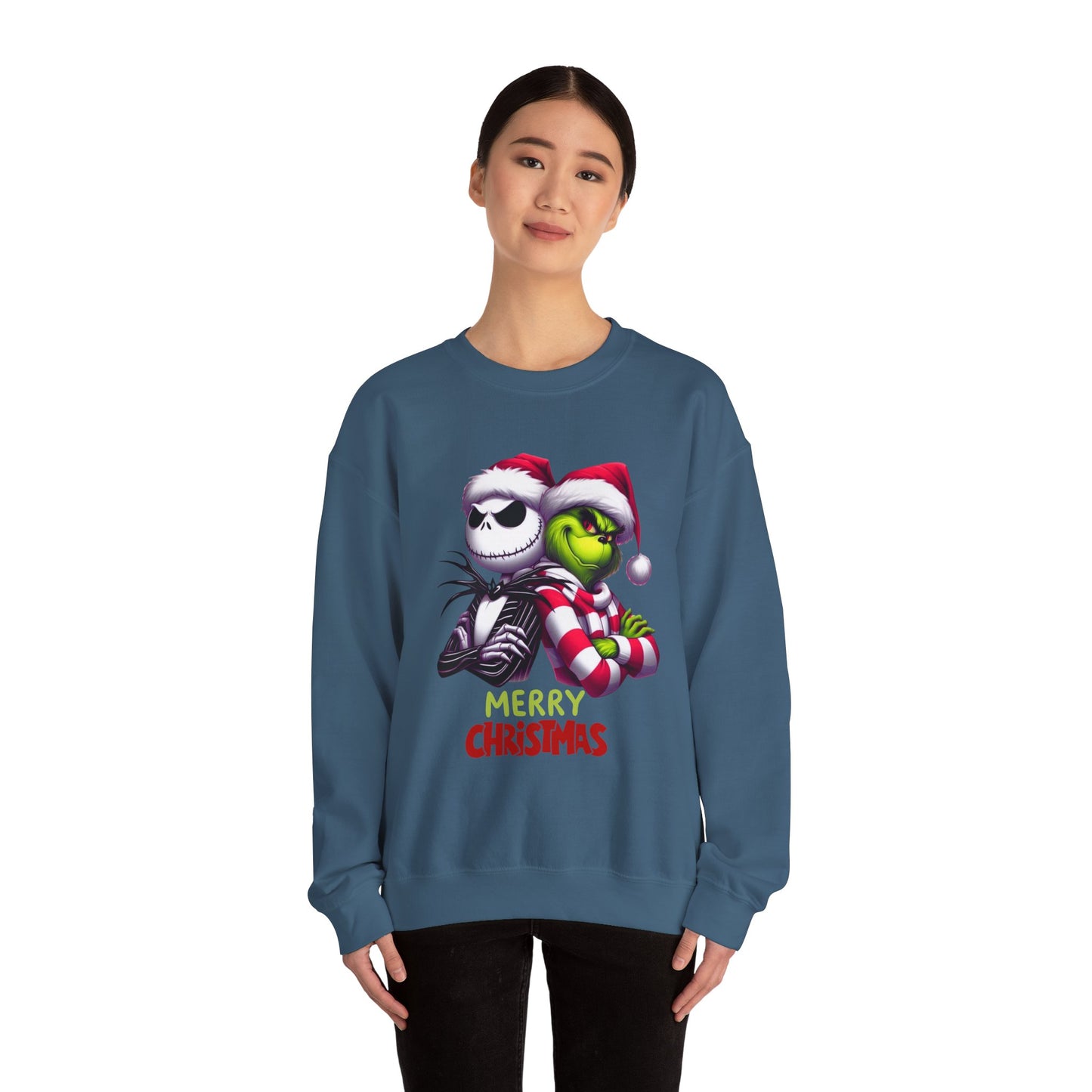 Merry Christmas Grinch Unisex Heavy Blend™ Crewneck Sweatshirt