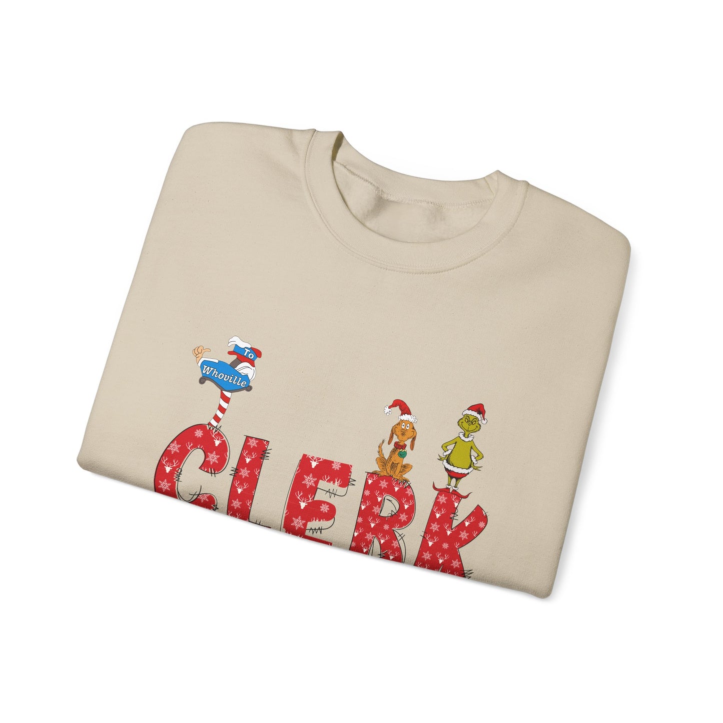Clerk Grinch Unisex Heavy Blend™ Crewneck Sweatshirt