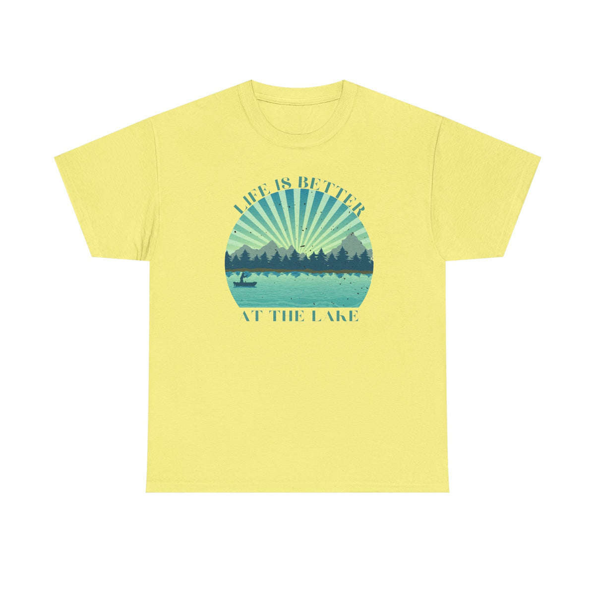 Life Is Better At The Lake Unisex Heavy Cotton Tee