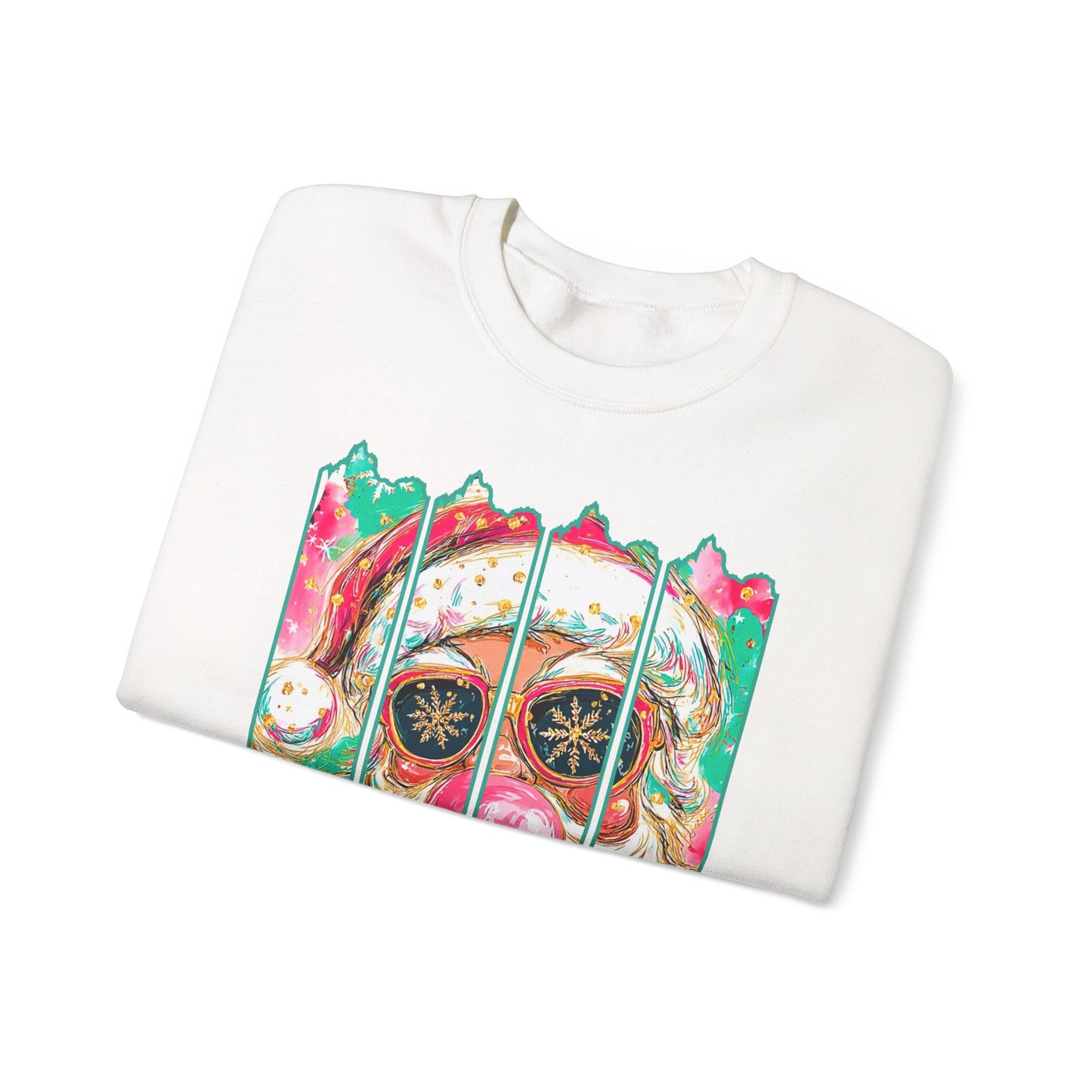 Santa Merry Christmas Unisex Heavy Blend™ Crewneck Sweatshirt
