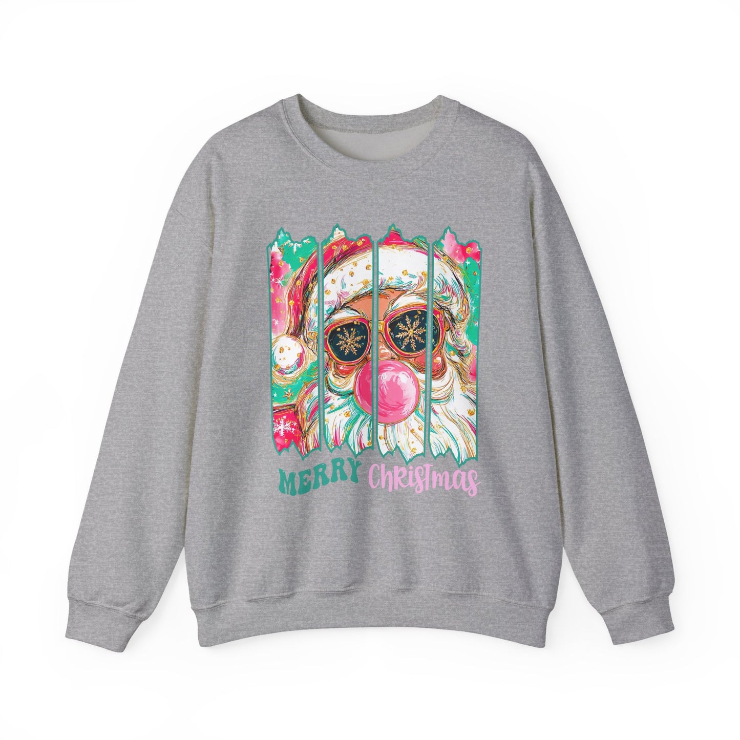 Santa Merry Christmas Unisex Heavy Blend™ Crewneck Sweatshirt