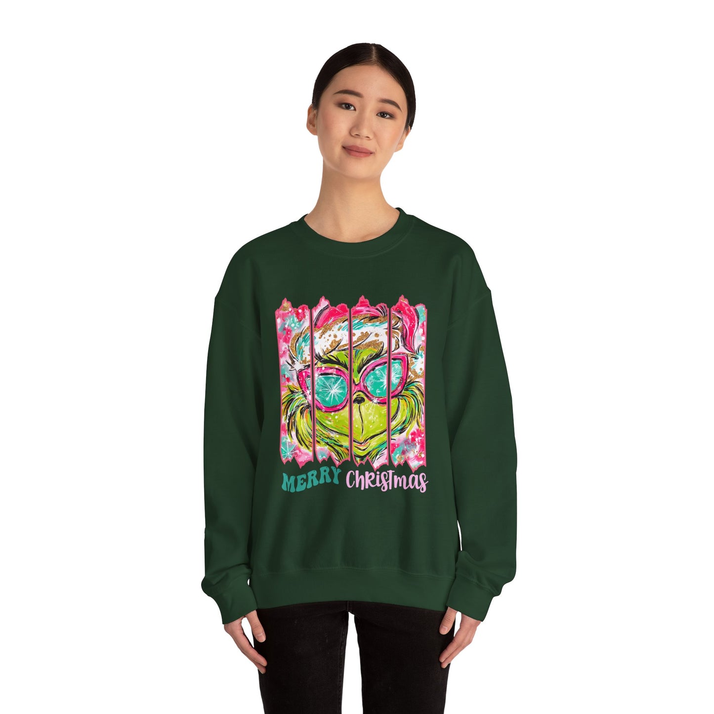 Merry Christmas Grinch Unisex Heavy Blend™ Crewneck Sweatshirt