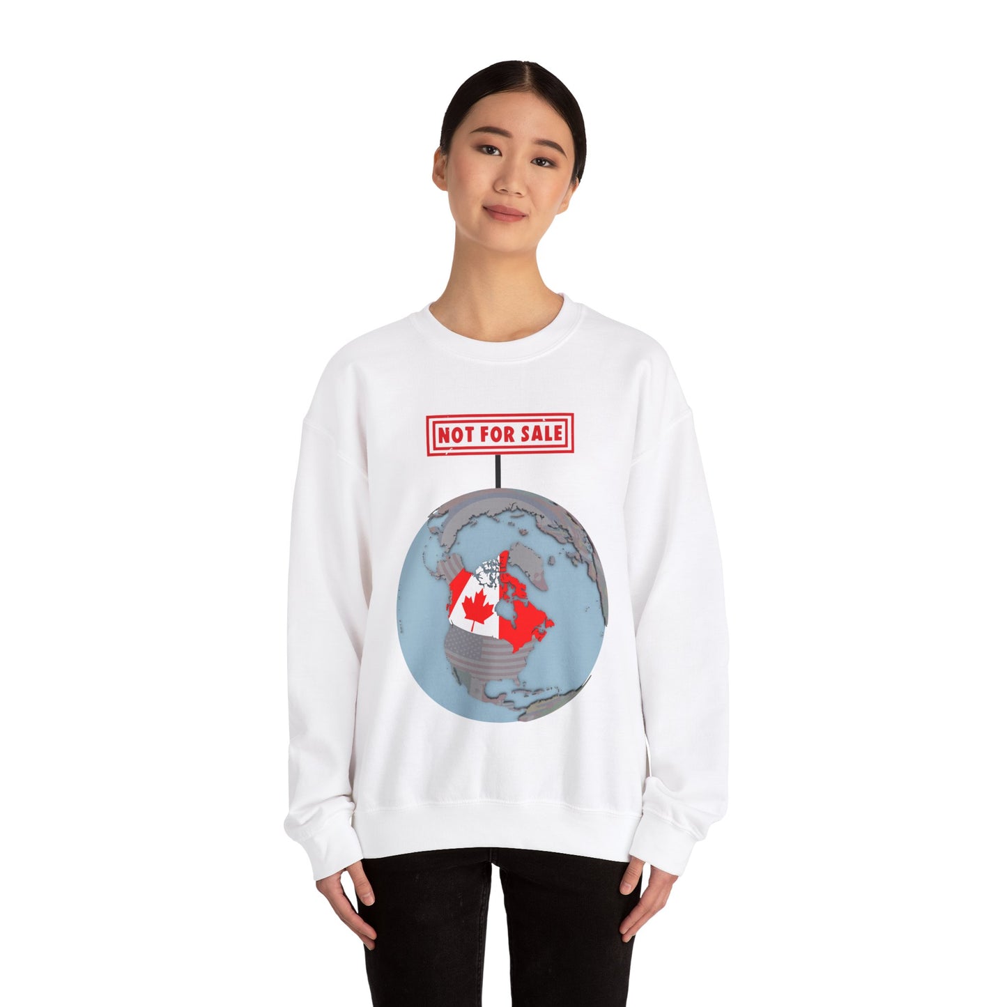 Canada Not For Sale Sign Crewneck Sweatshirt