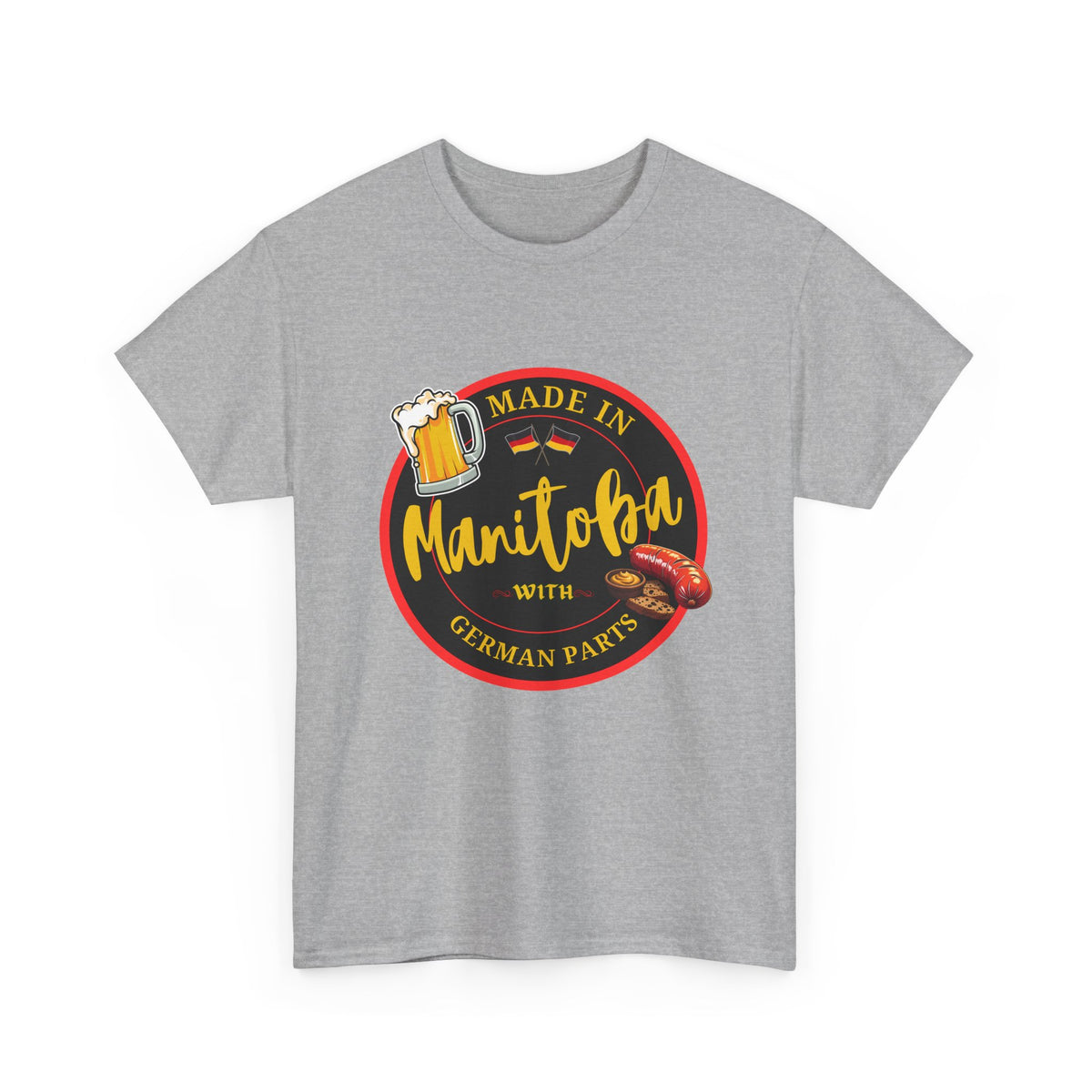 Made In Manitoba With German Parts Unisex Heavy Cotton Tee