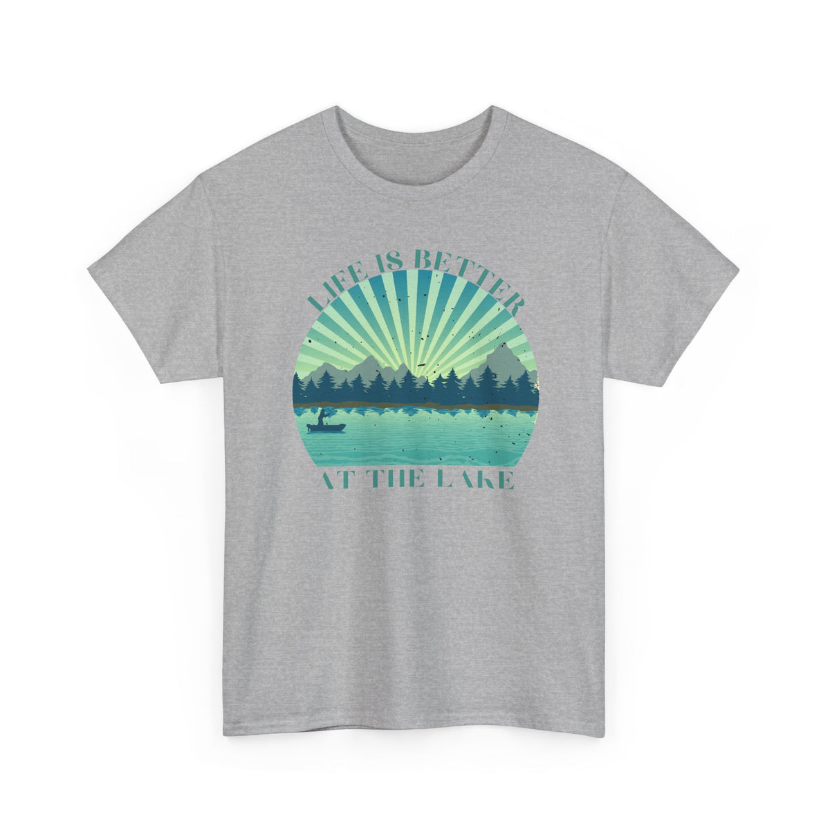 Life Is Better At The Lake Unisex Heavy Cotton Tee