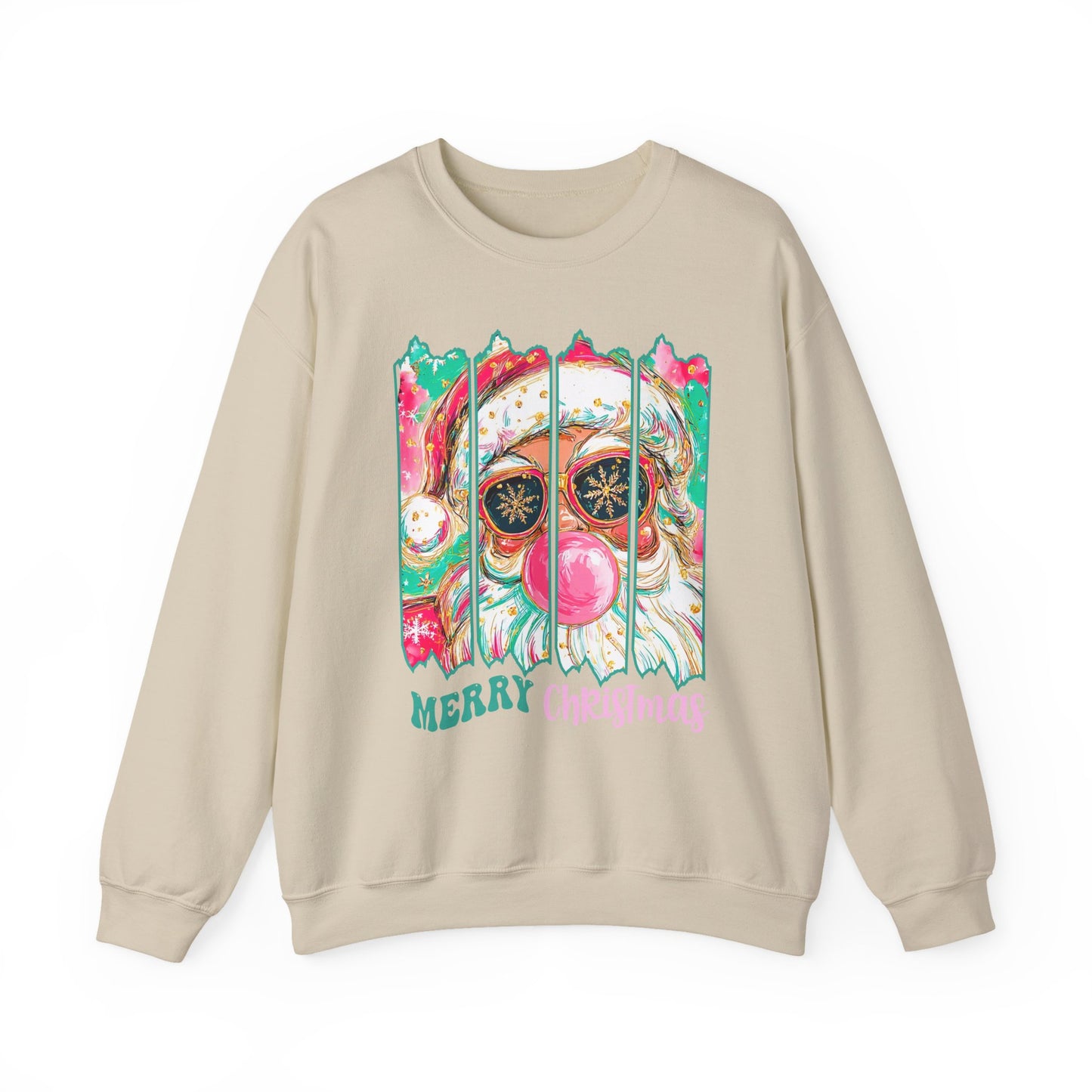 Santa Merry Christmas Unisex Heavy Blend™ Crewneck Sweatshirt