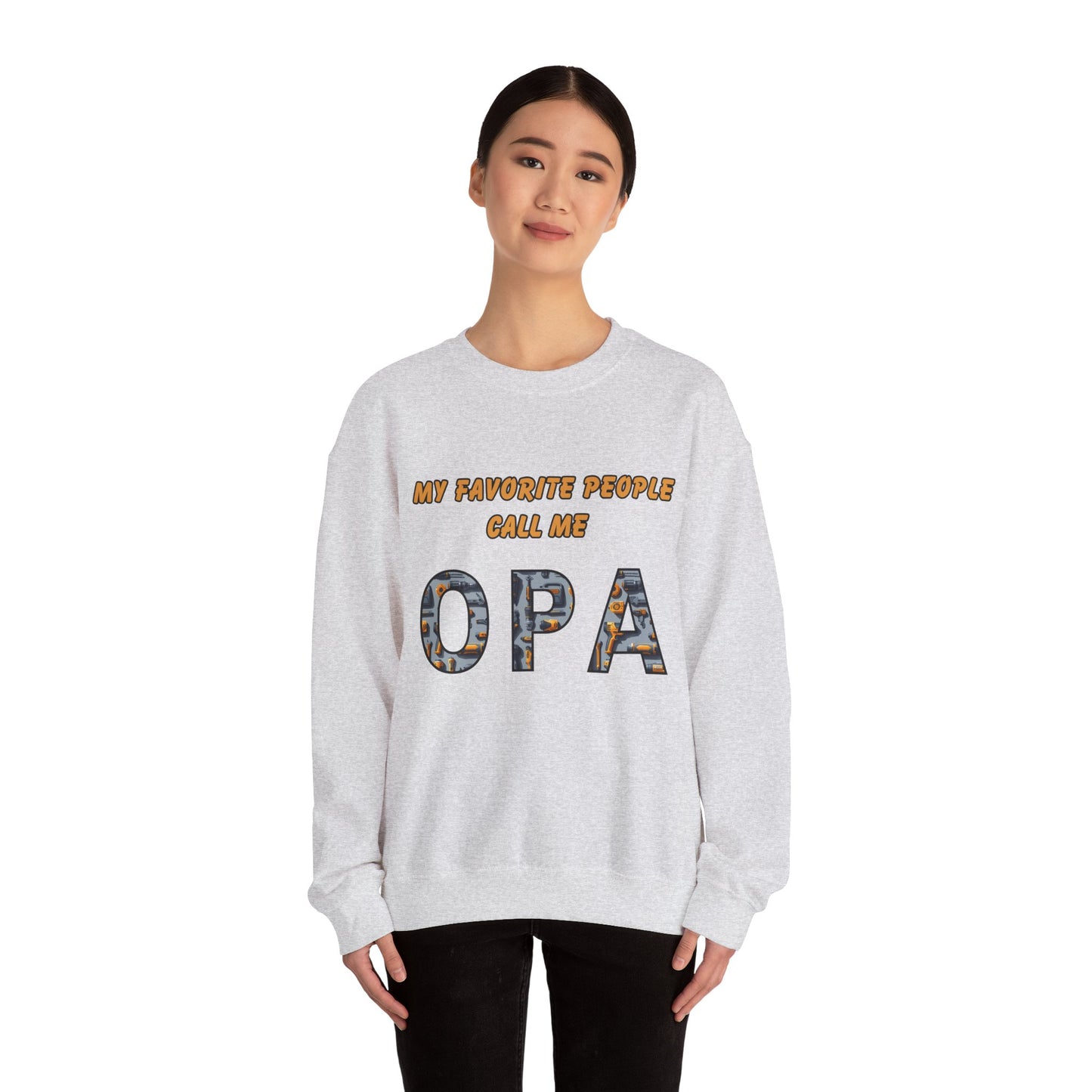 My Favorite People Call Me Opa Unisex Heavy Blend™ Crewneck Sweatshirt