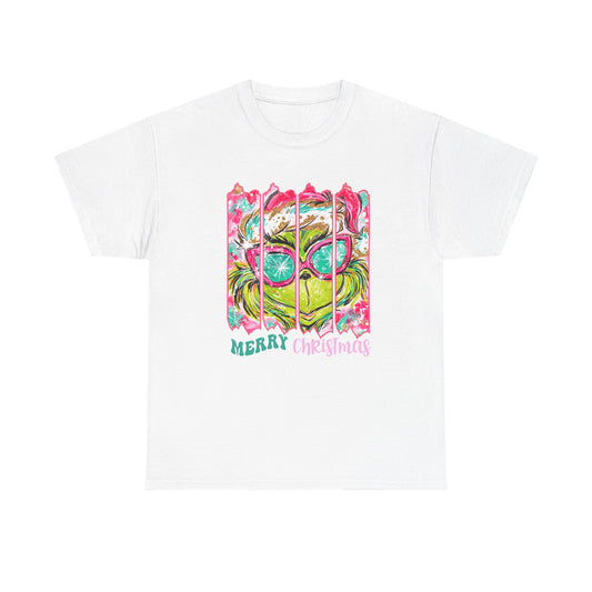 Merry Christmas Grinch Unisex Heavy Cotton Tee