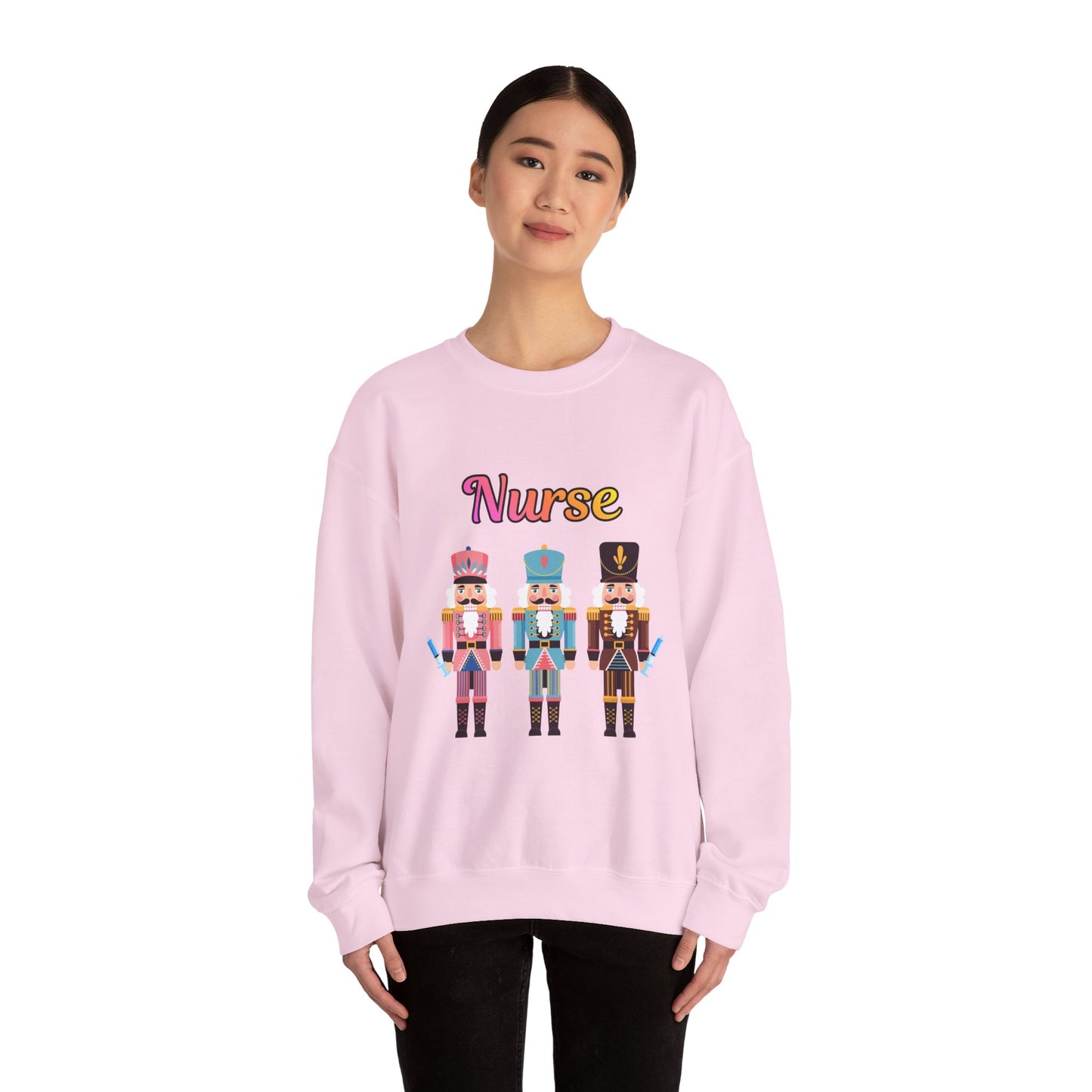 Nurse Nutcracker Unisex Heavy Blend™ Crewneck Sweatshirt