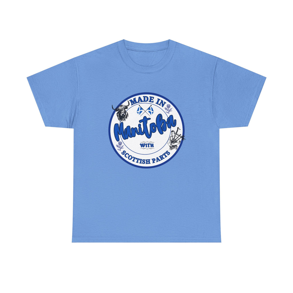 Made In Manitoba With Scottish Parts Unisex Heavy Cotton Tee