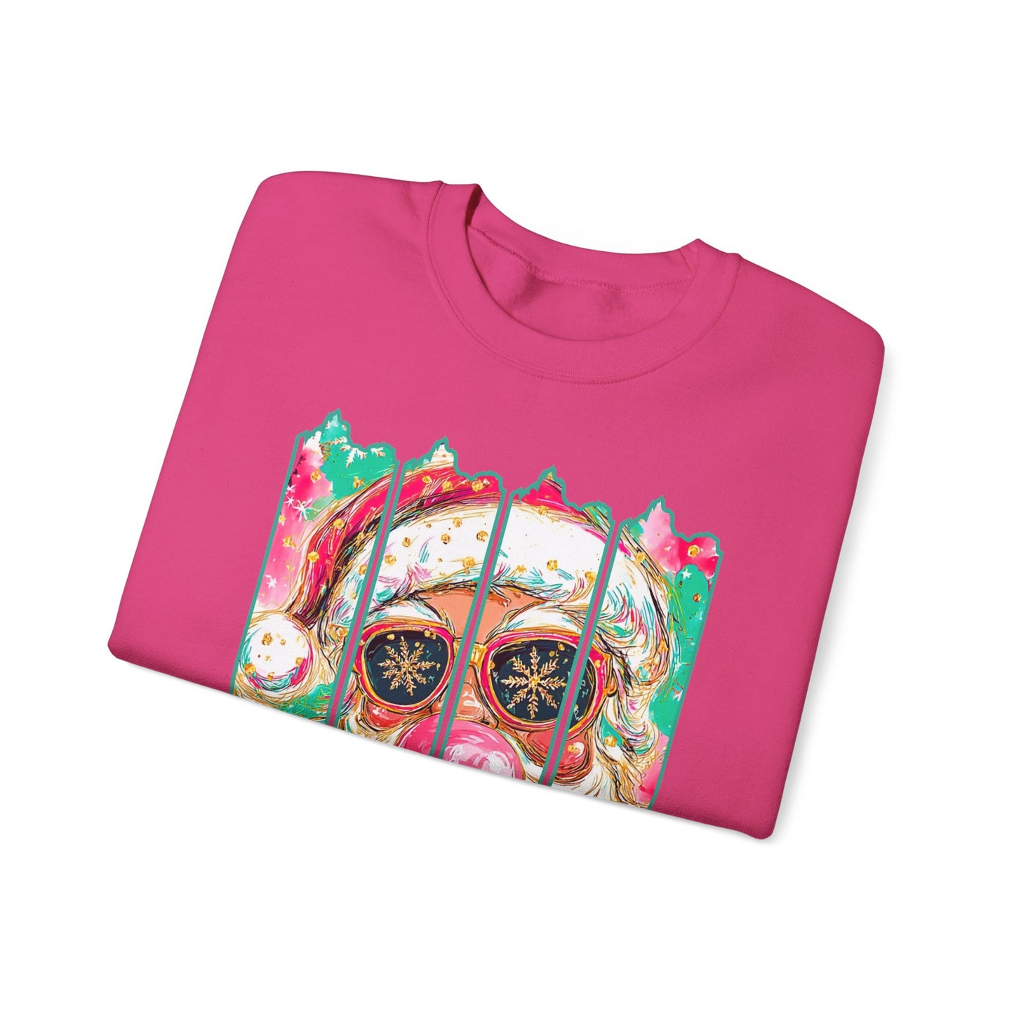 Santa Merry Christmas Unisex Heavy Blend™ Crewneck Sweatshirt