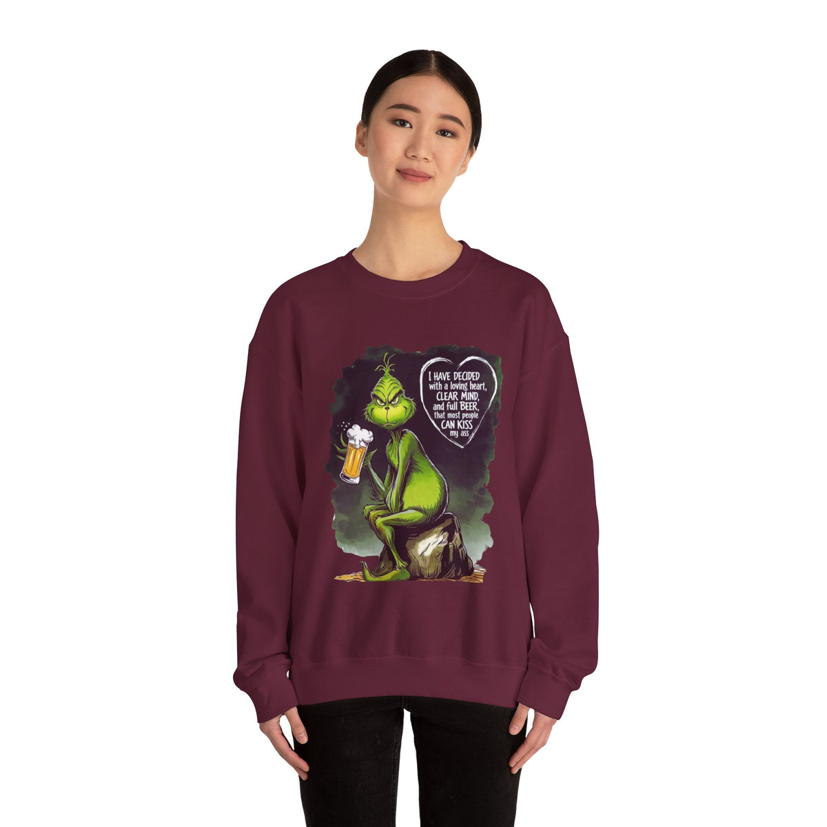 I Have Decided Grinch Unisex Heavy Blend™ Crewneck Sweatshirt