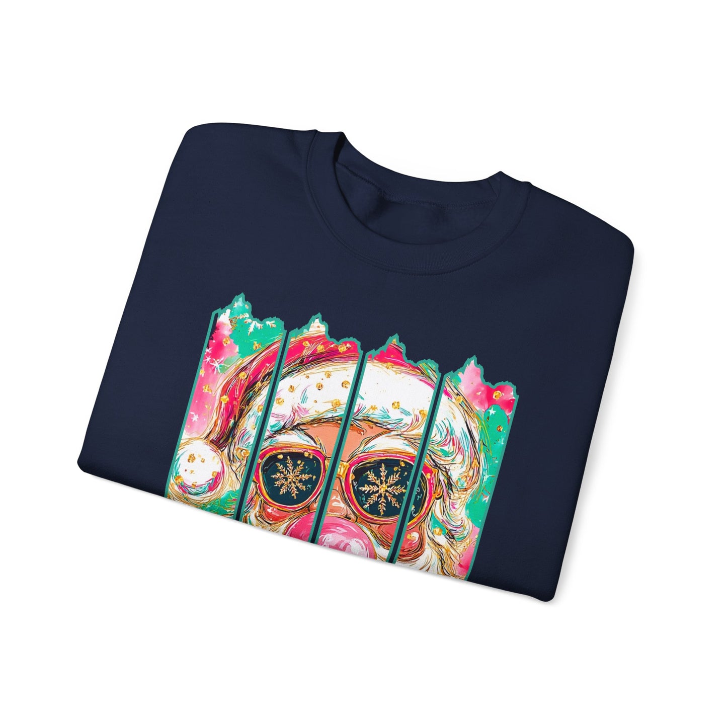 Santa Merry Christmas Unisex Heavy Blend™ Crewneck Sweatshirt